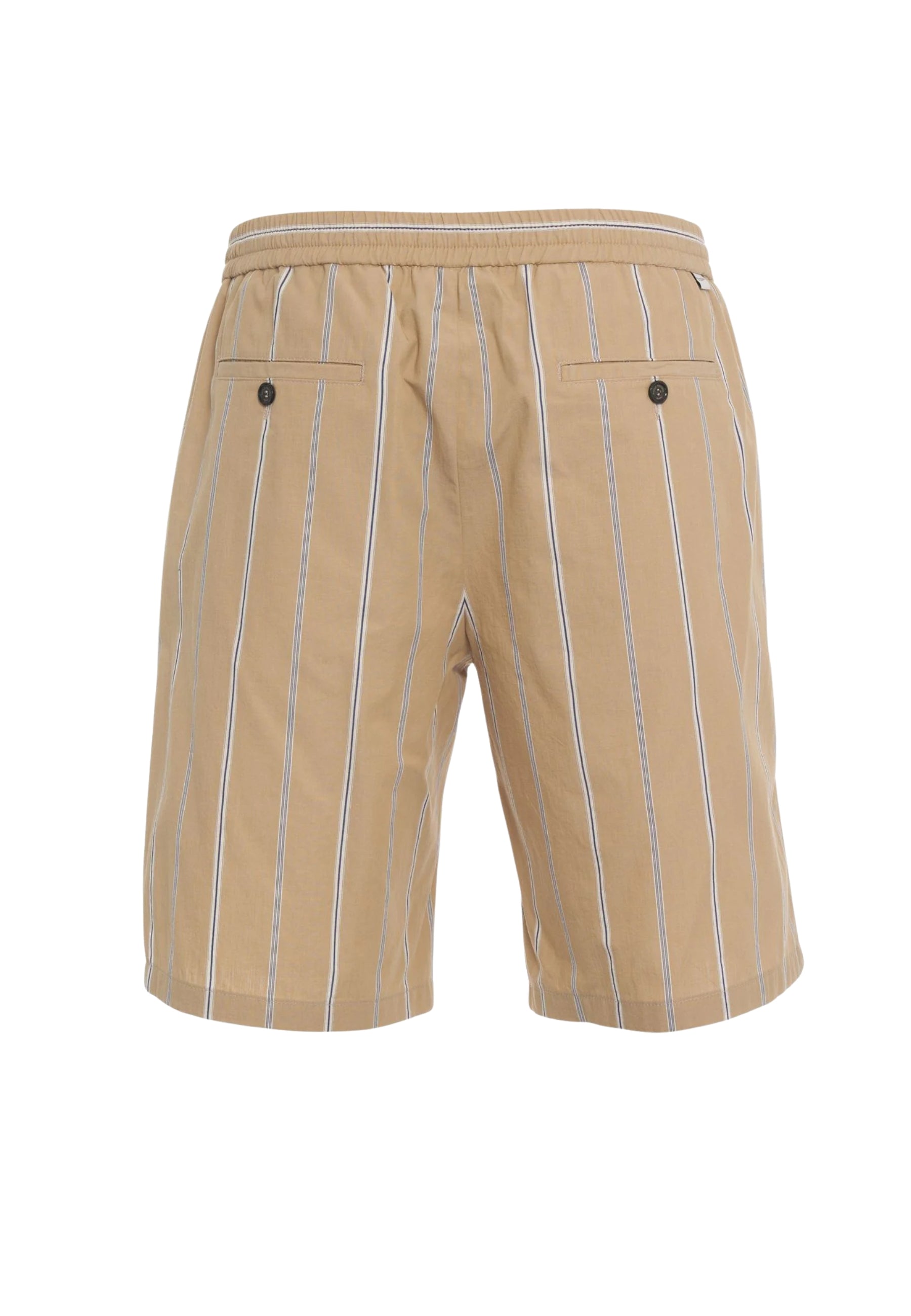 Paolo Pecora Bermuda in cotone a righe con coulisse