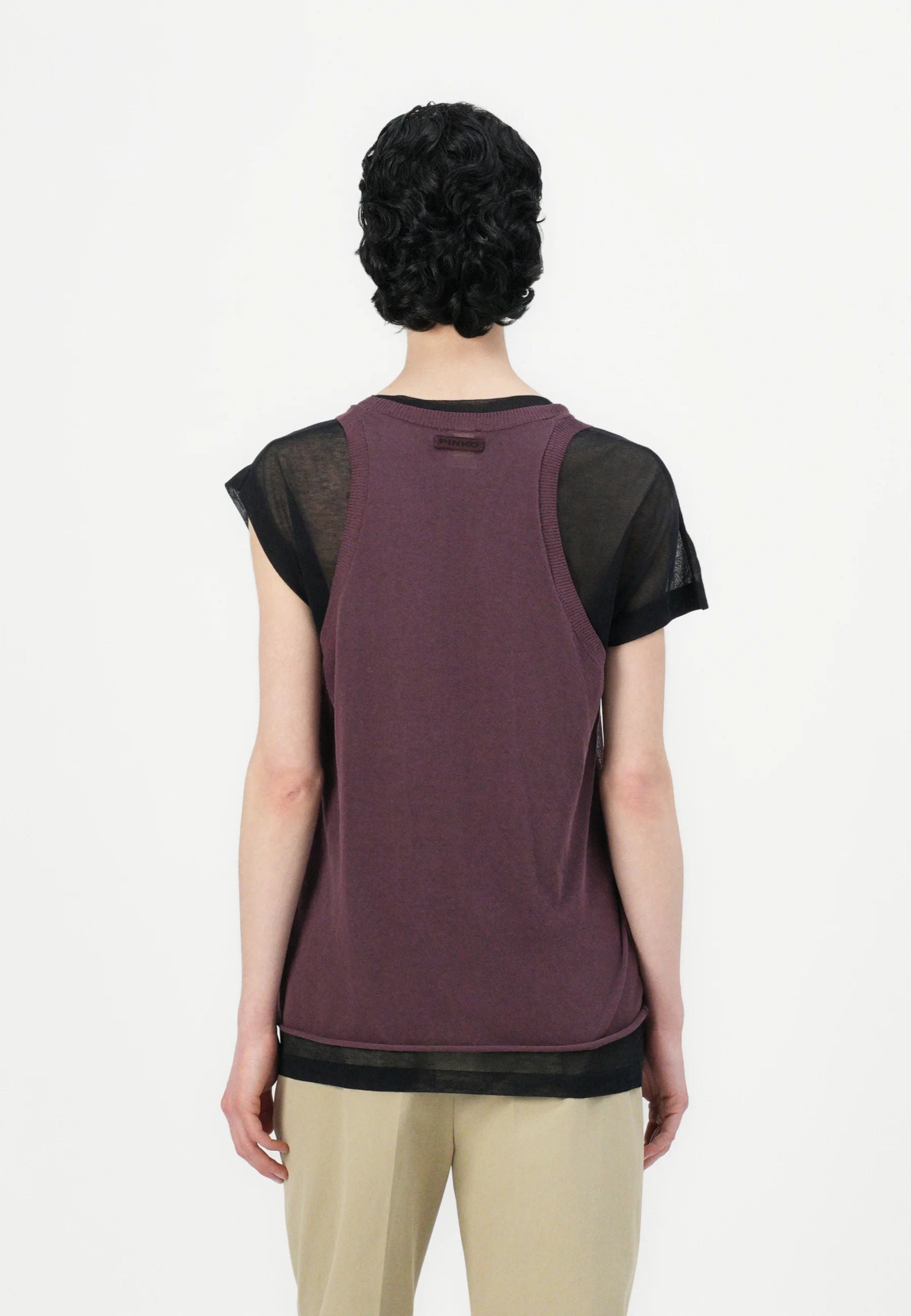PINKO - MARK Maglia Crêpe | T-shirt Donna