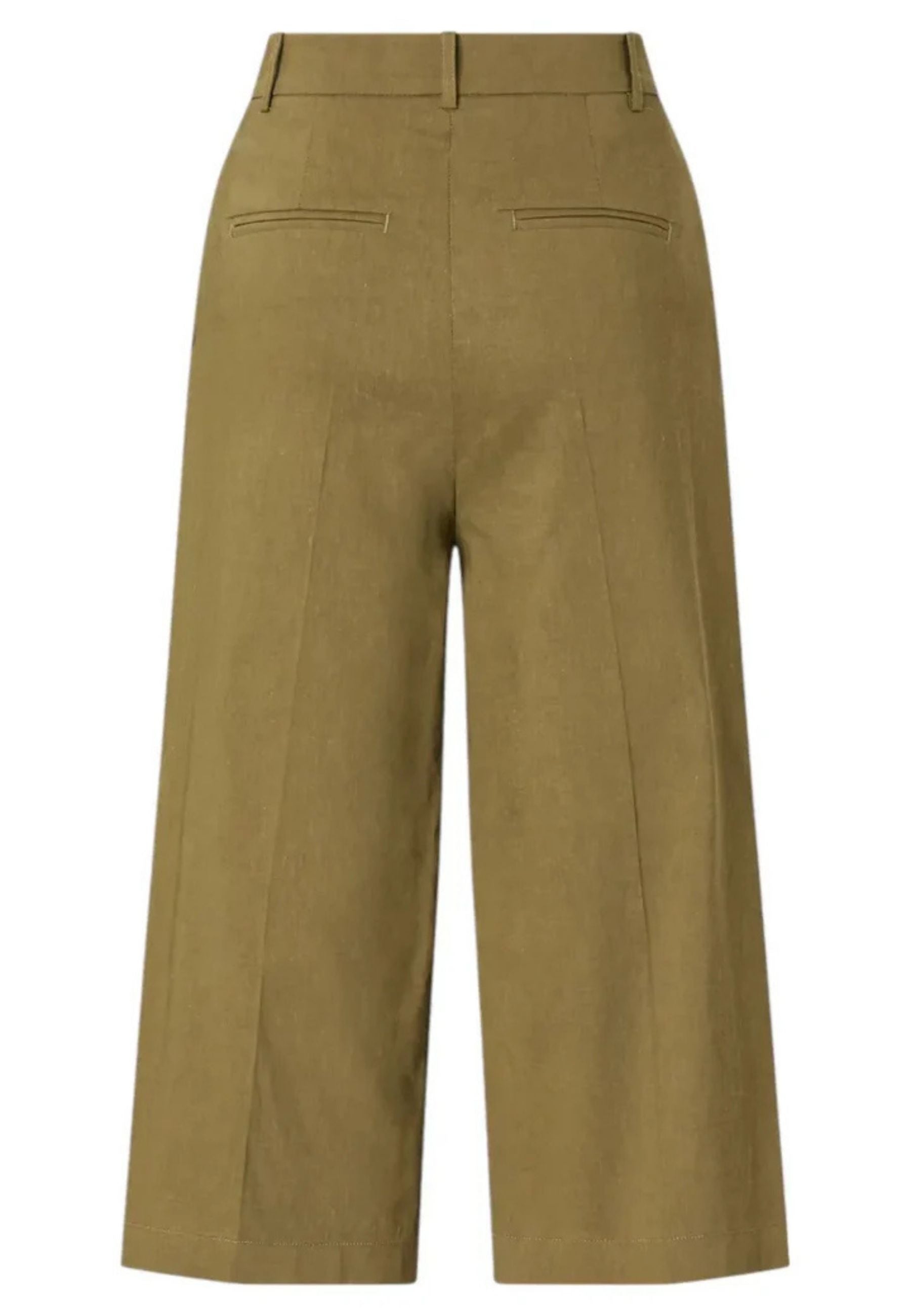 PINKO - Bermuda Donna Raccontami in Misto Lino Stretch | Oliva