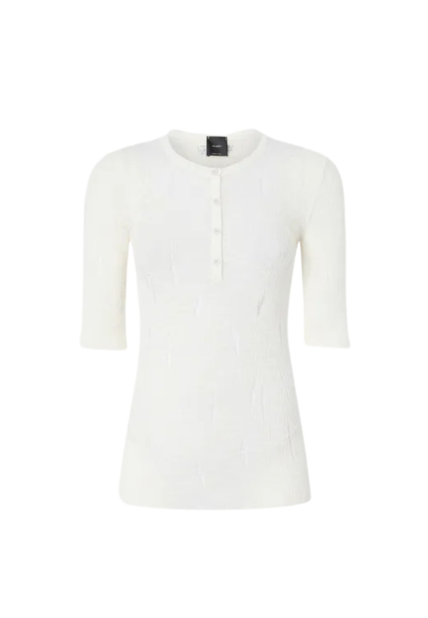 Maglia serafino Pinko a costine con strappi