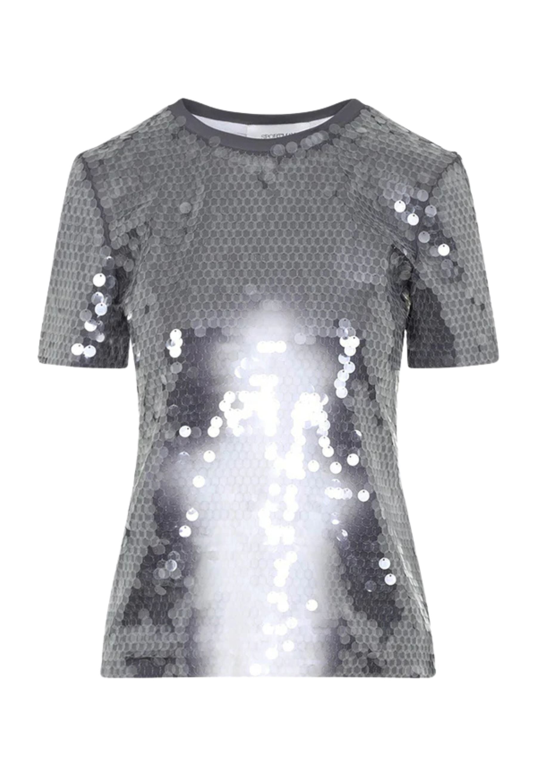 Sportmax - T-shirt Kibbutz in paillettes