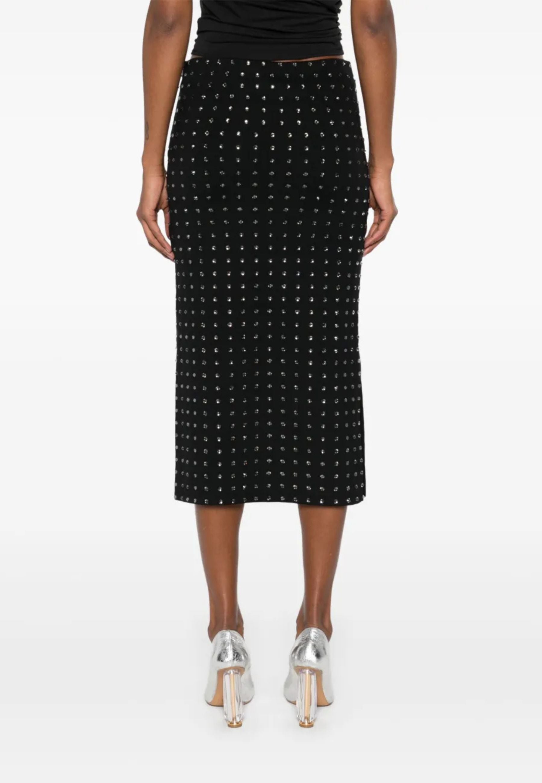 Sportmax - Gonna midi con cristalli
