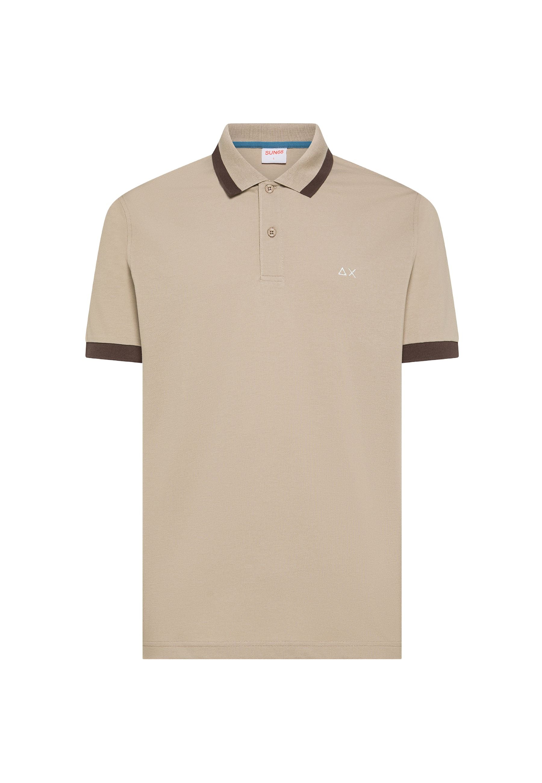 Polo SUN68 in cotone stretch