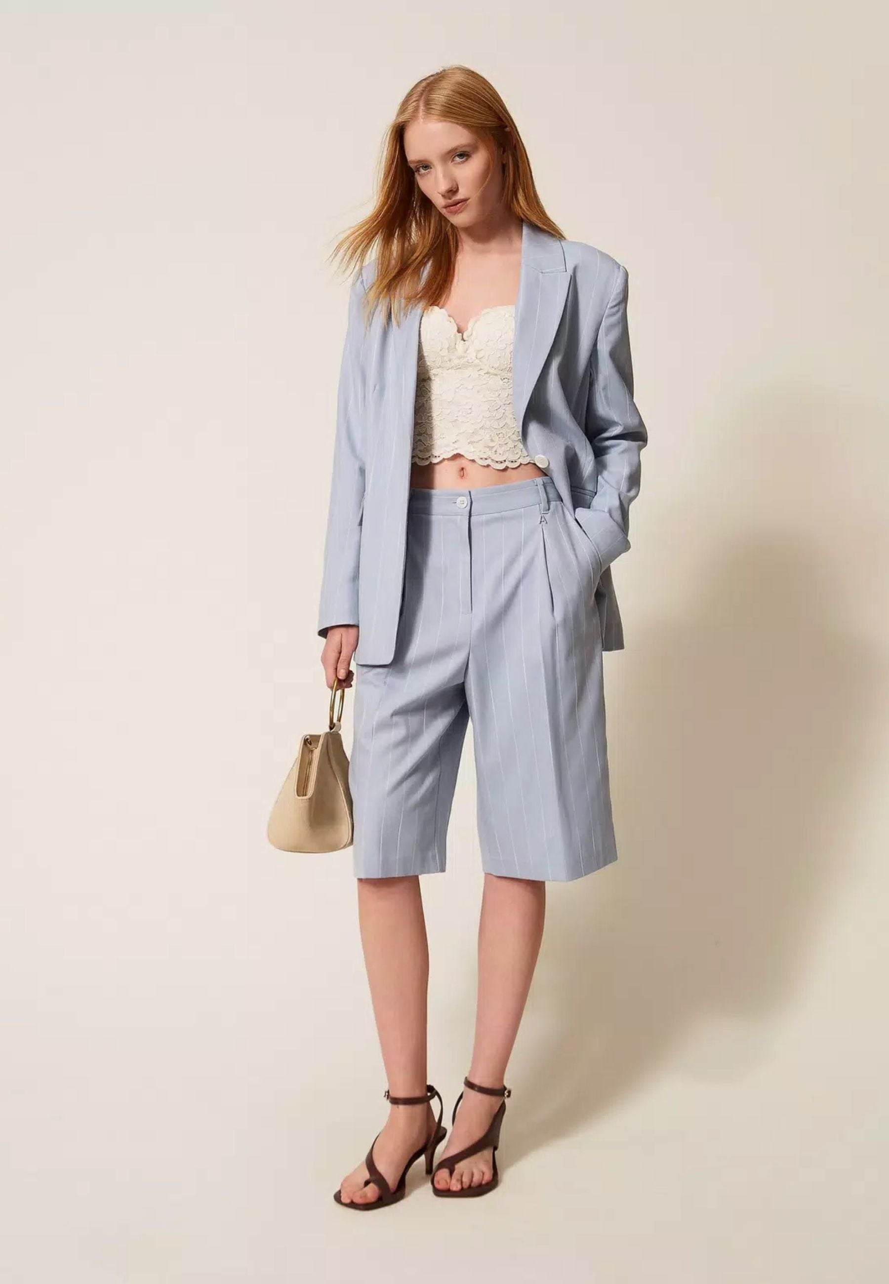 Bermuda Actitude Skyline Pinstripe Donna