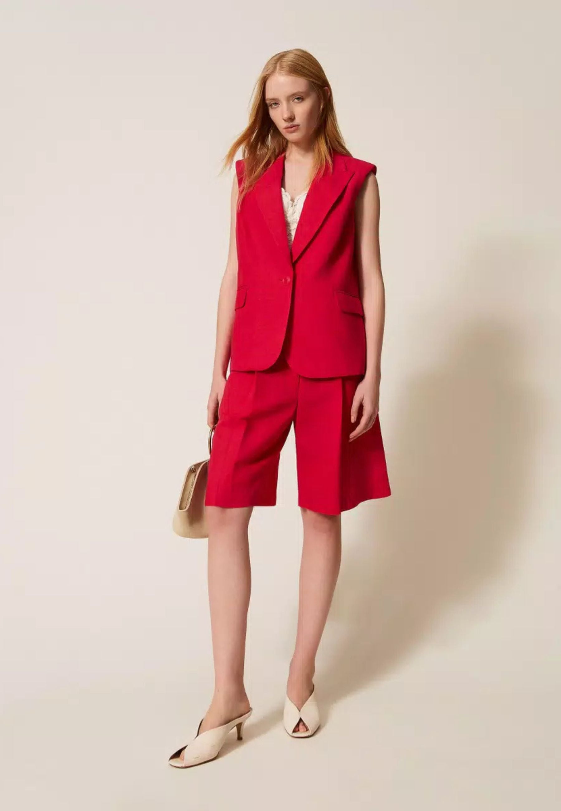 Bermuda Actitude in Lino e Viscosa Donna