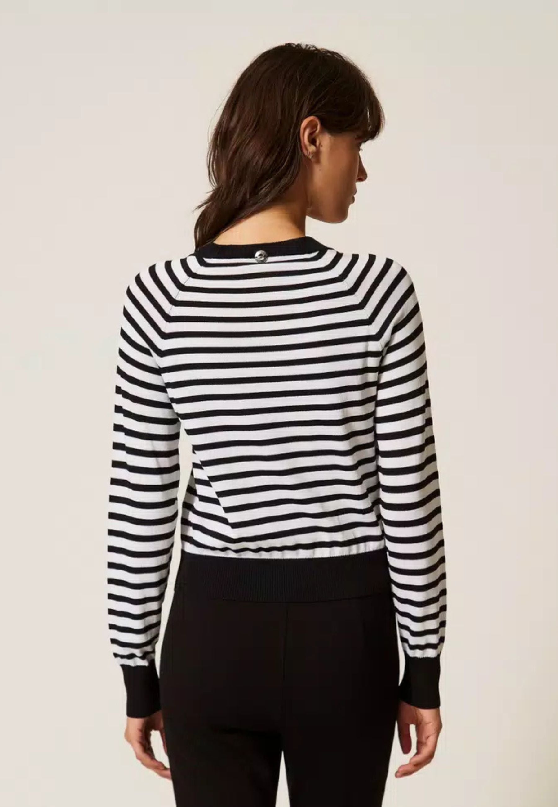Maglia girocollo a righe Actitude
