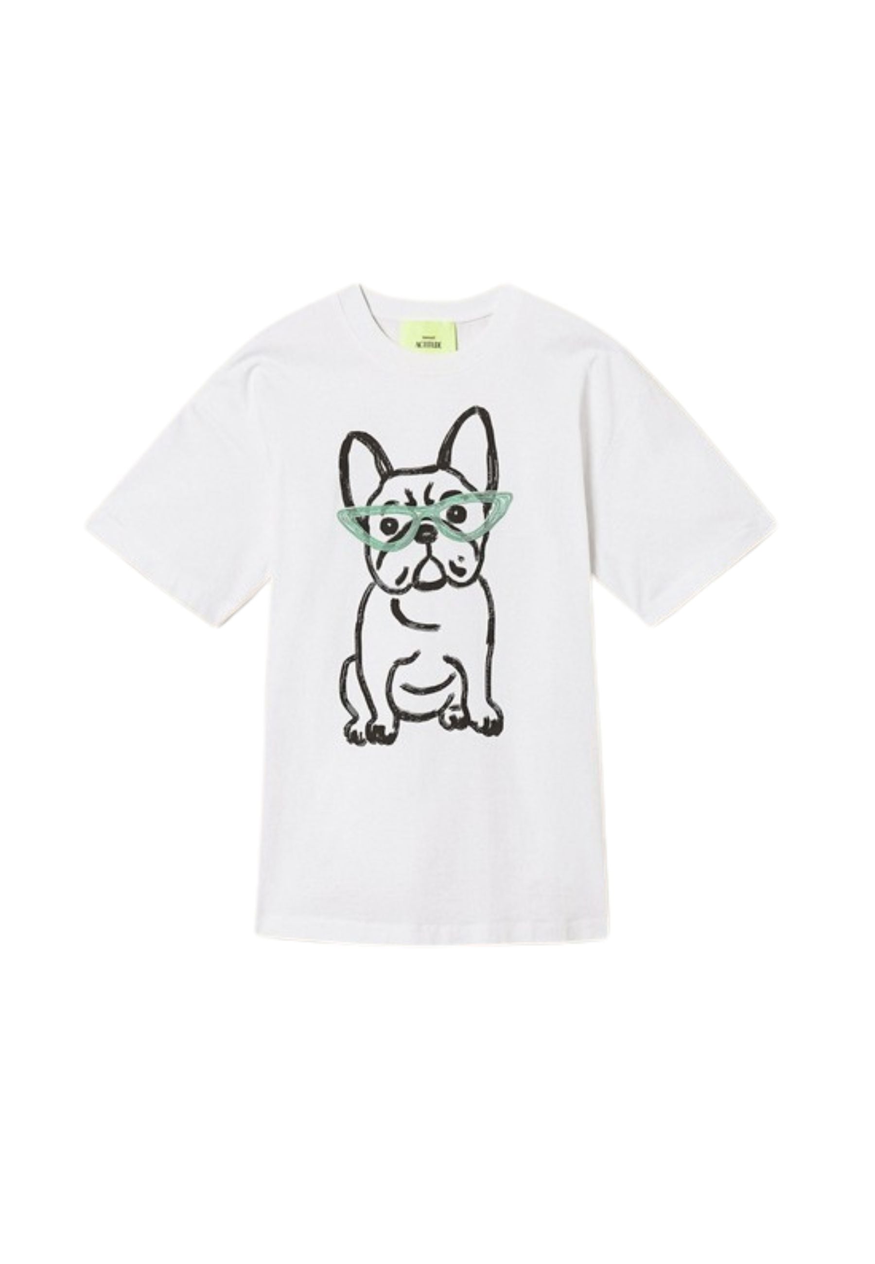 T-shirt Over Twinset Actitude x Myfo - stampa "Papers Bulldog"