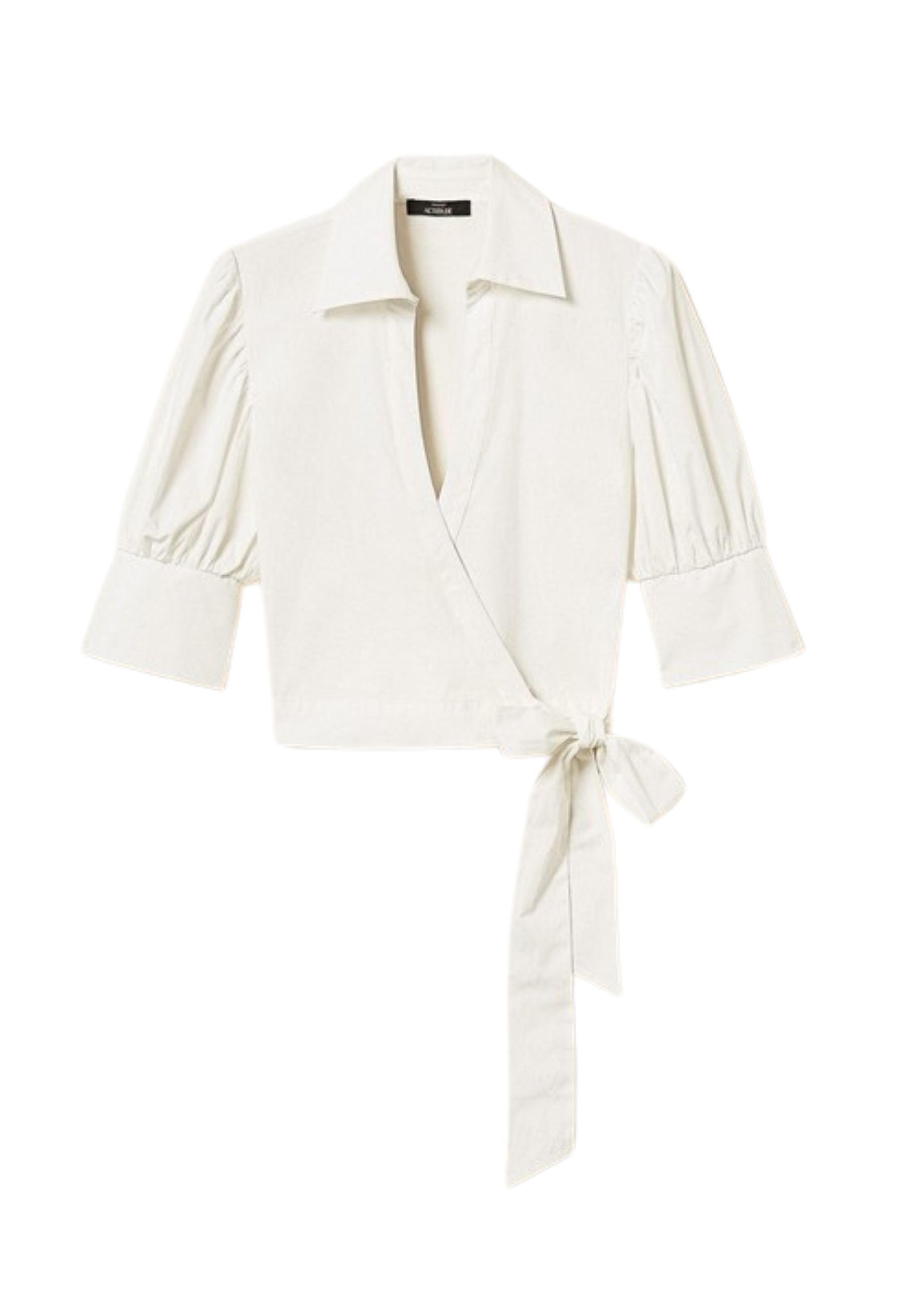 Actitude Camicia a Portafoglio in Popeline di Cotone Stretch