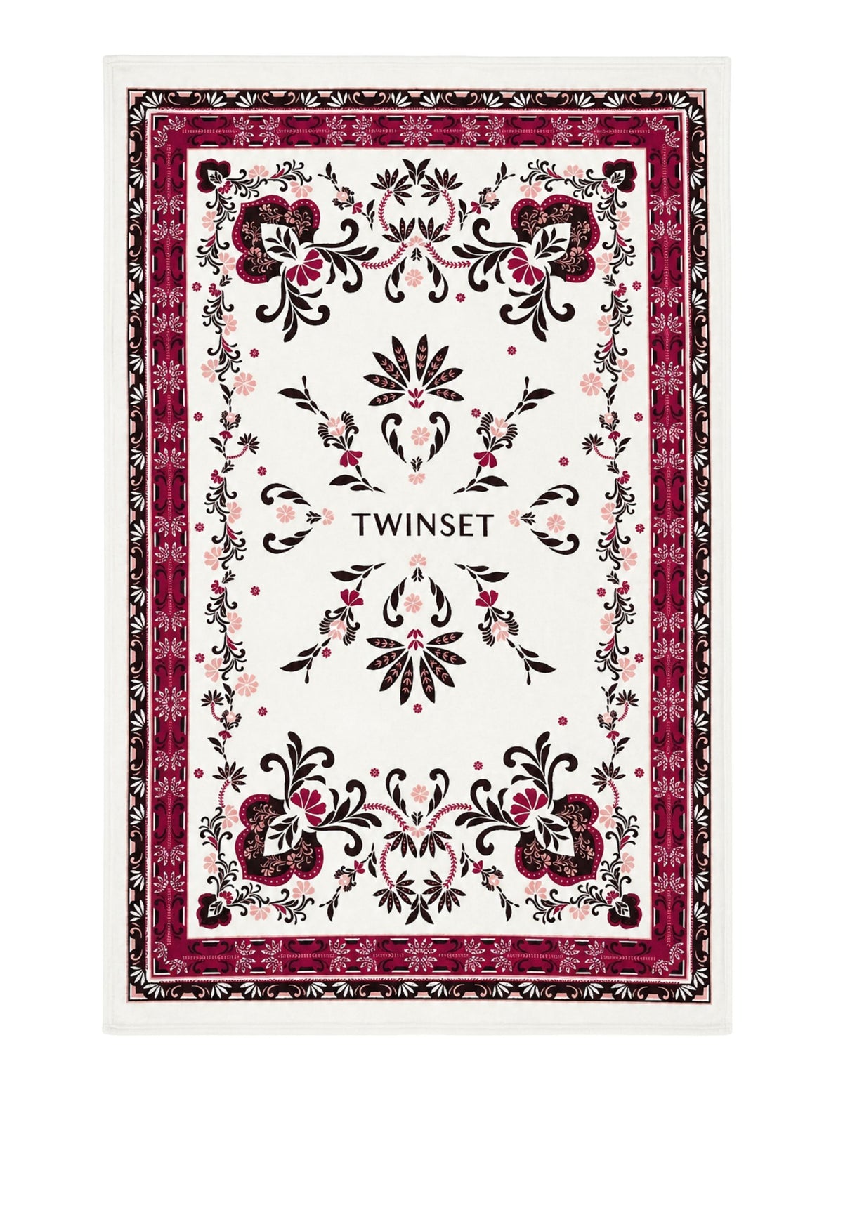 Telo Mare Twinset in Spugna di Cotone con Stampa Foulard