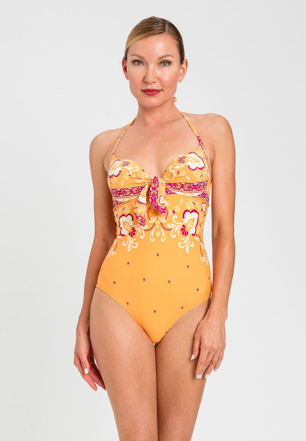 Costume Intero Twinset Fantasia Arancio Multicolor