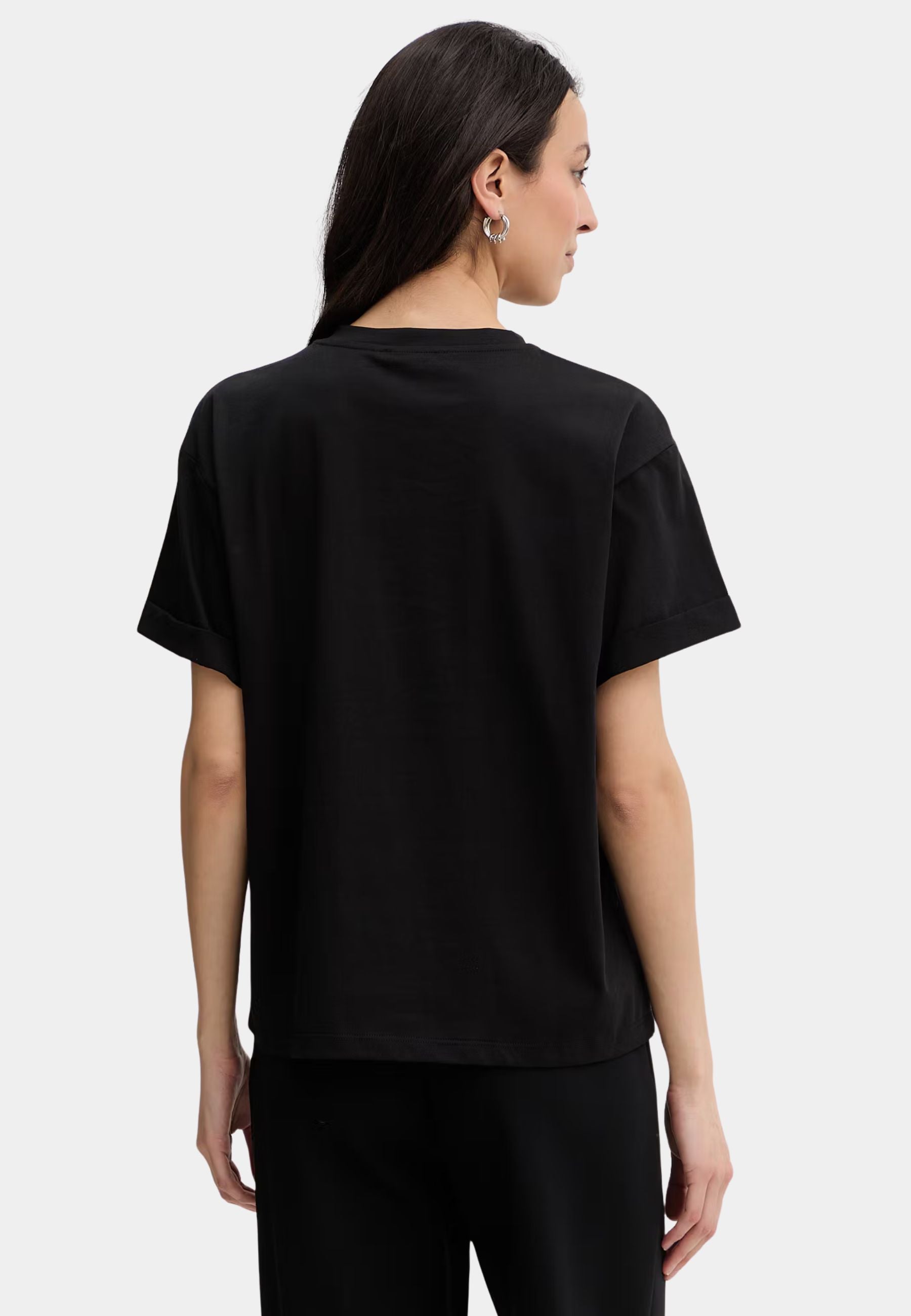T-shirt Twinset con logo ricamato tono su tono
