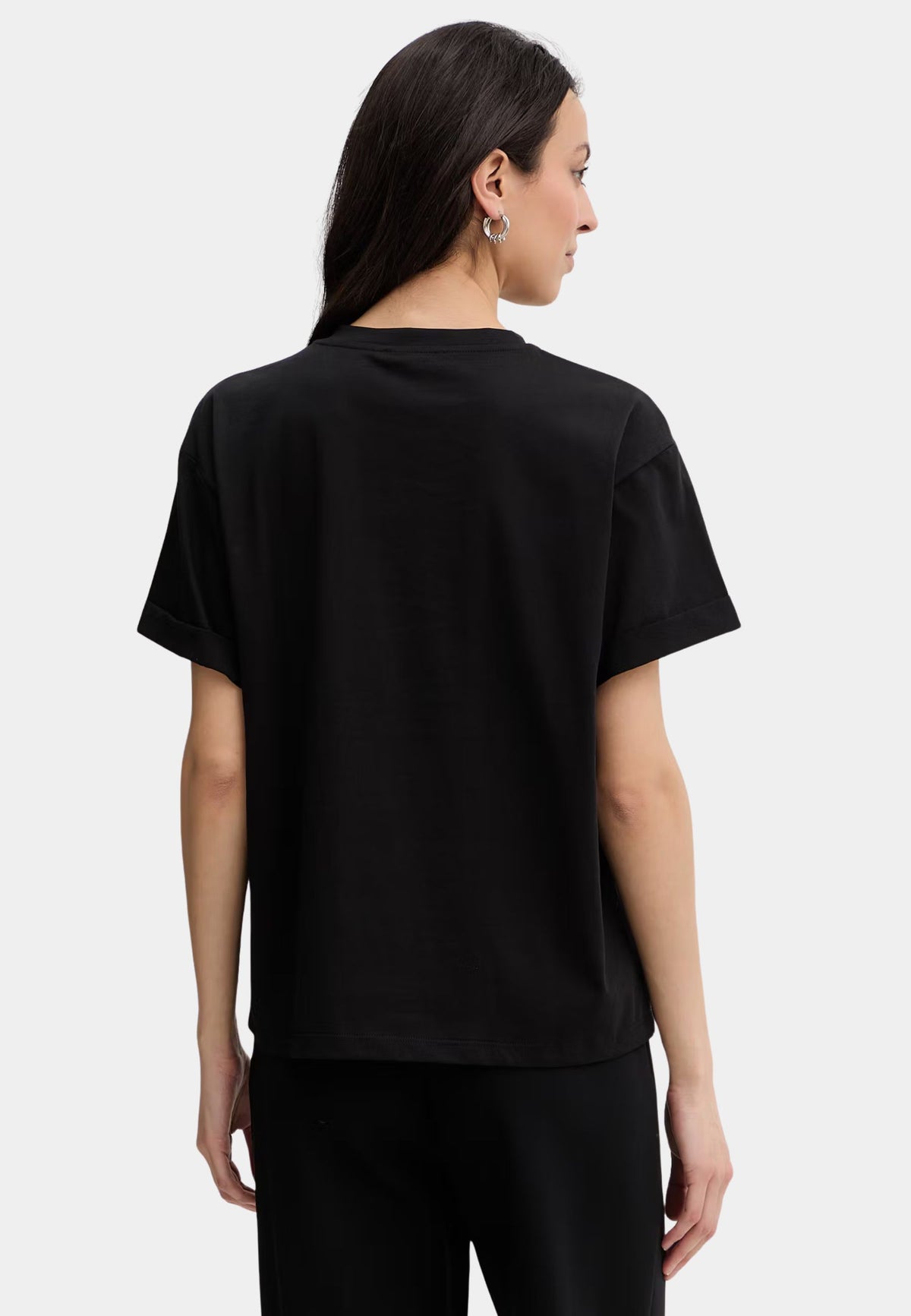T-shirt Twinset con logo ricamato tono su tono