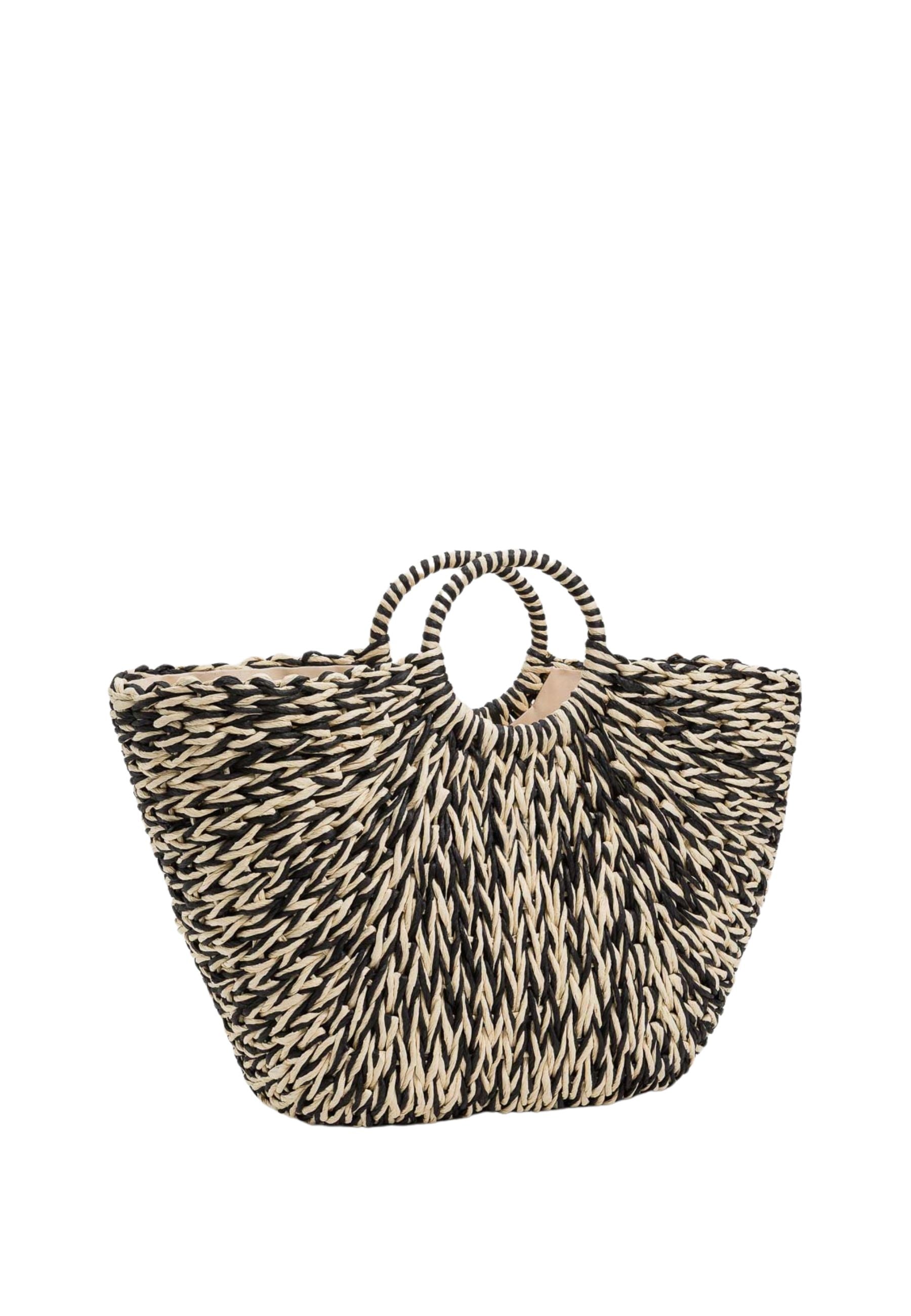 Borsa a mano Twinset - intreccio bicolore