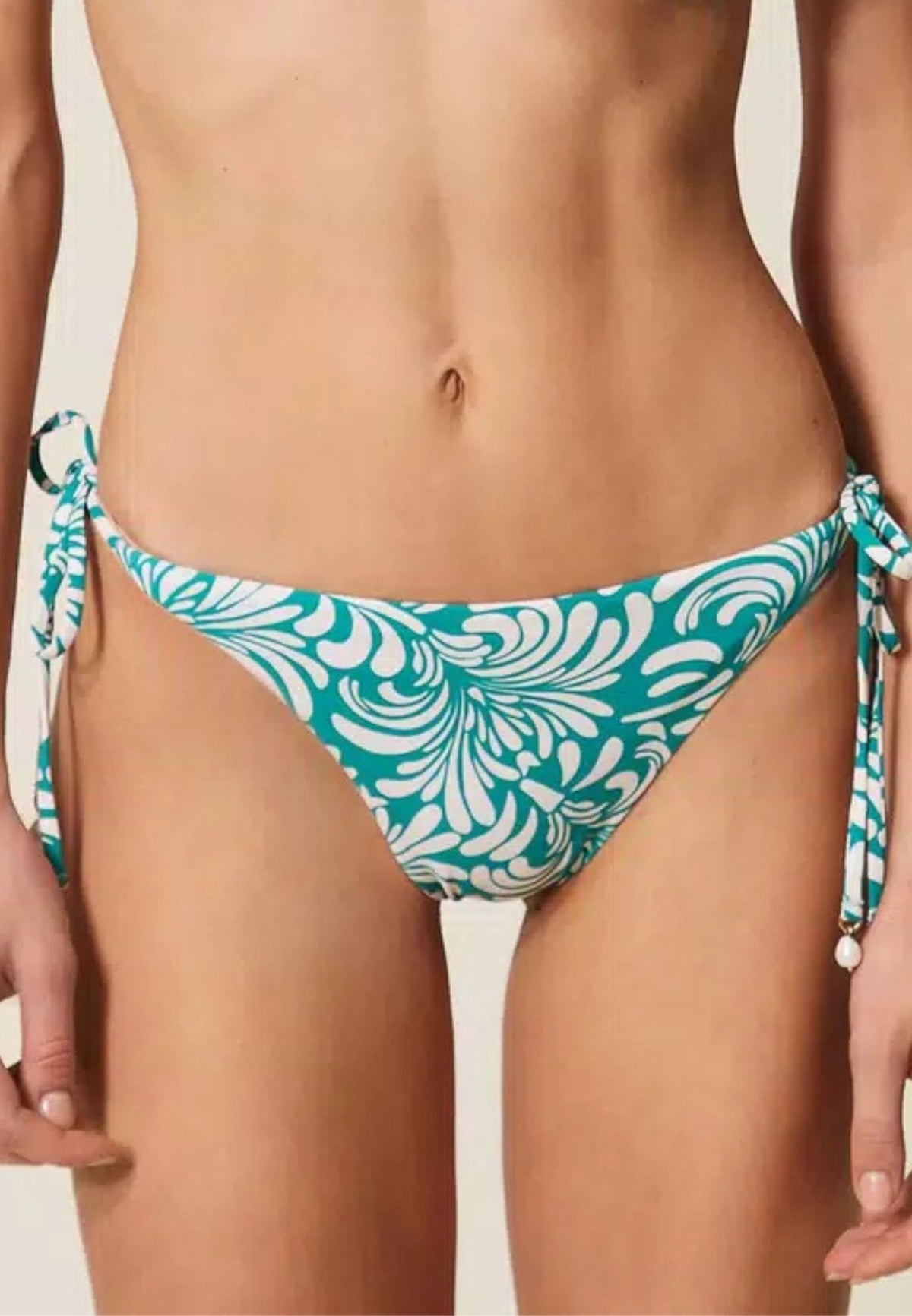 Bikini push-up COPPA C con stampa botanica <BR/>