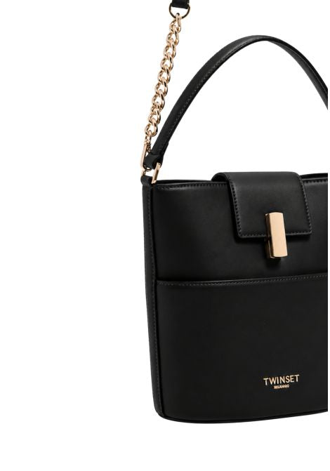 Twinset - Secchiello in ecopelle con tracolla