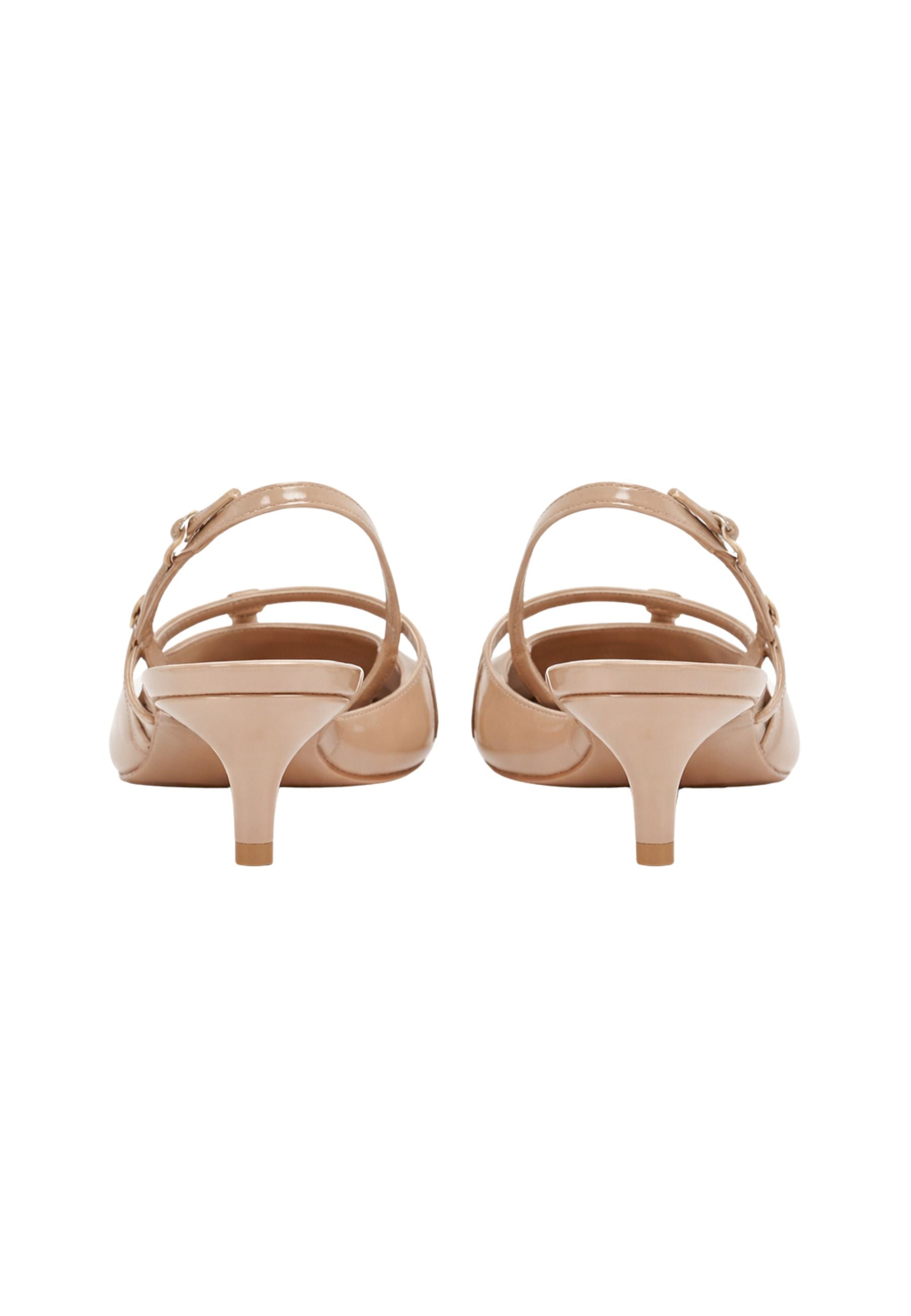 Décolleté sling back con cinturini
