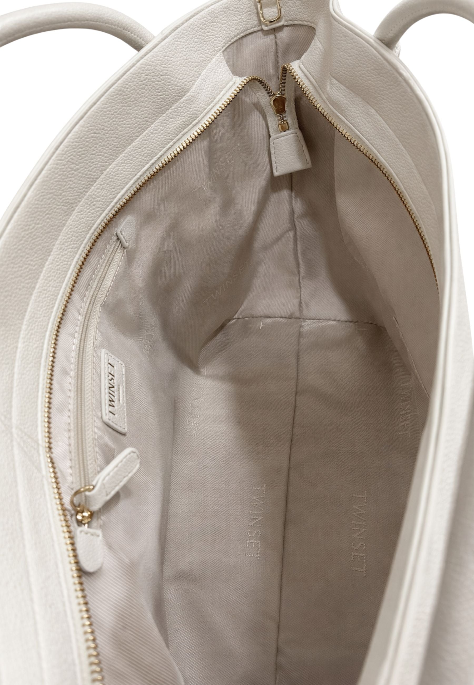 Borsa Tote Grande in Eco-pelle con Logo