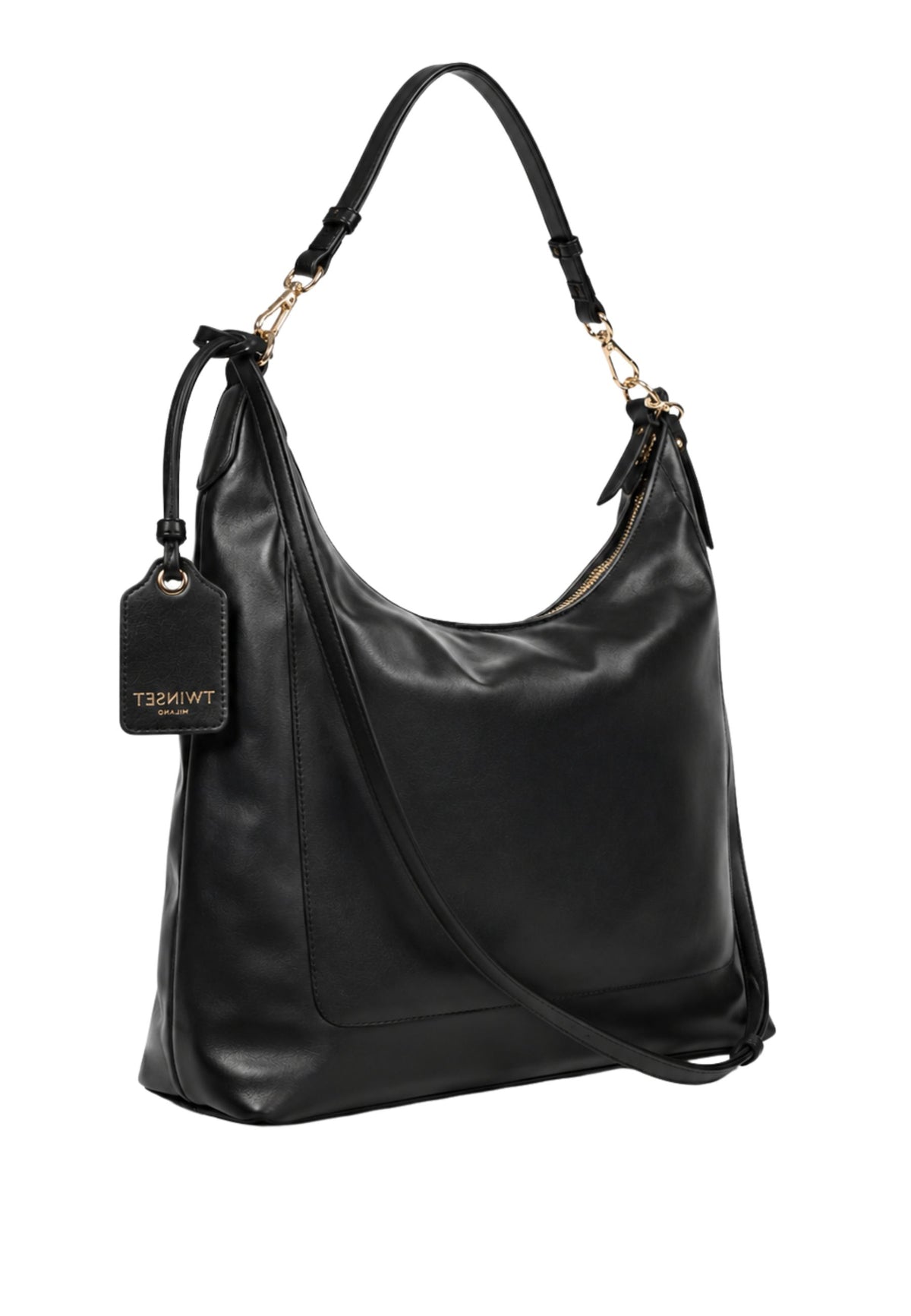 Borsa a Spalla con Tracolla Removibile Nero