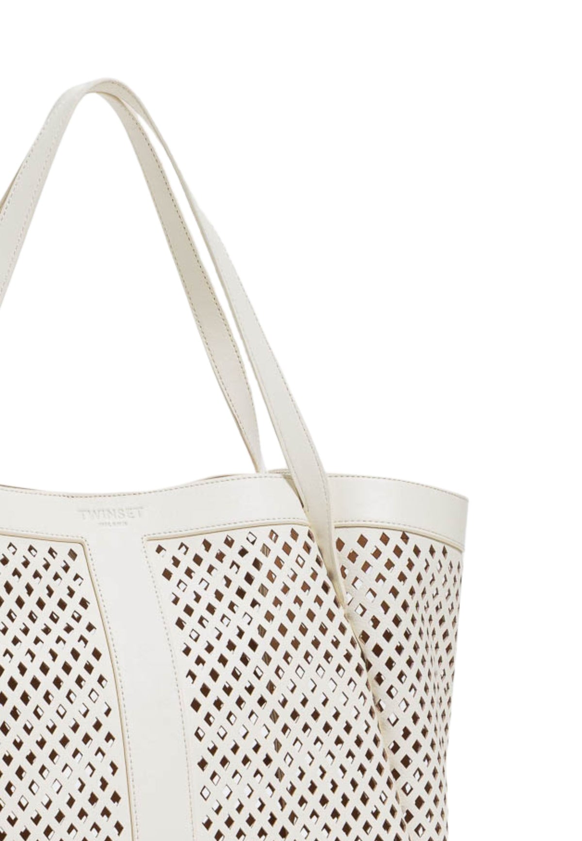Borsa Shopper in Pelle Traforata