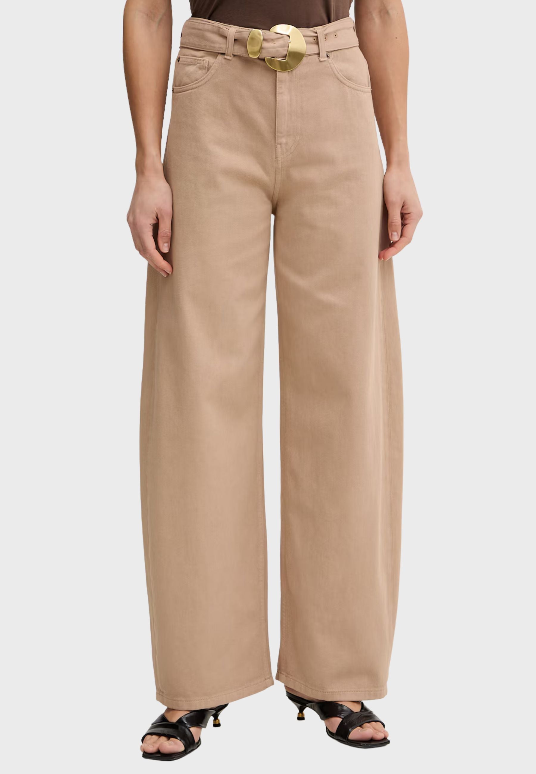 Jeans Wide Leg a Vita Alta