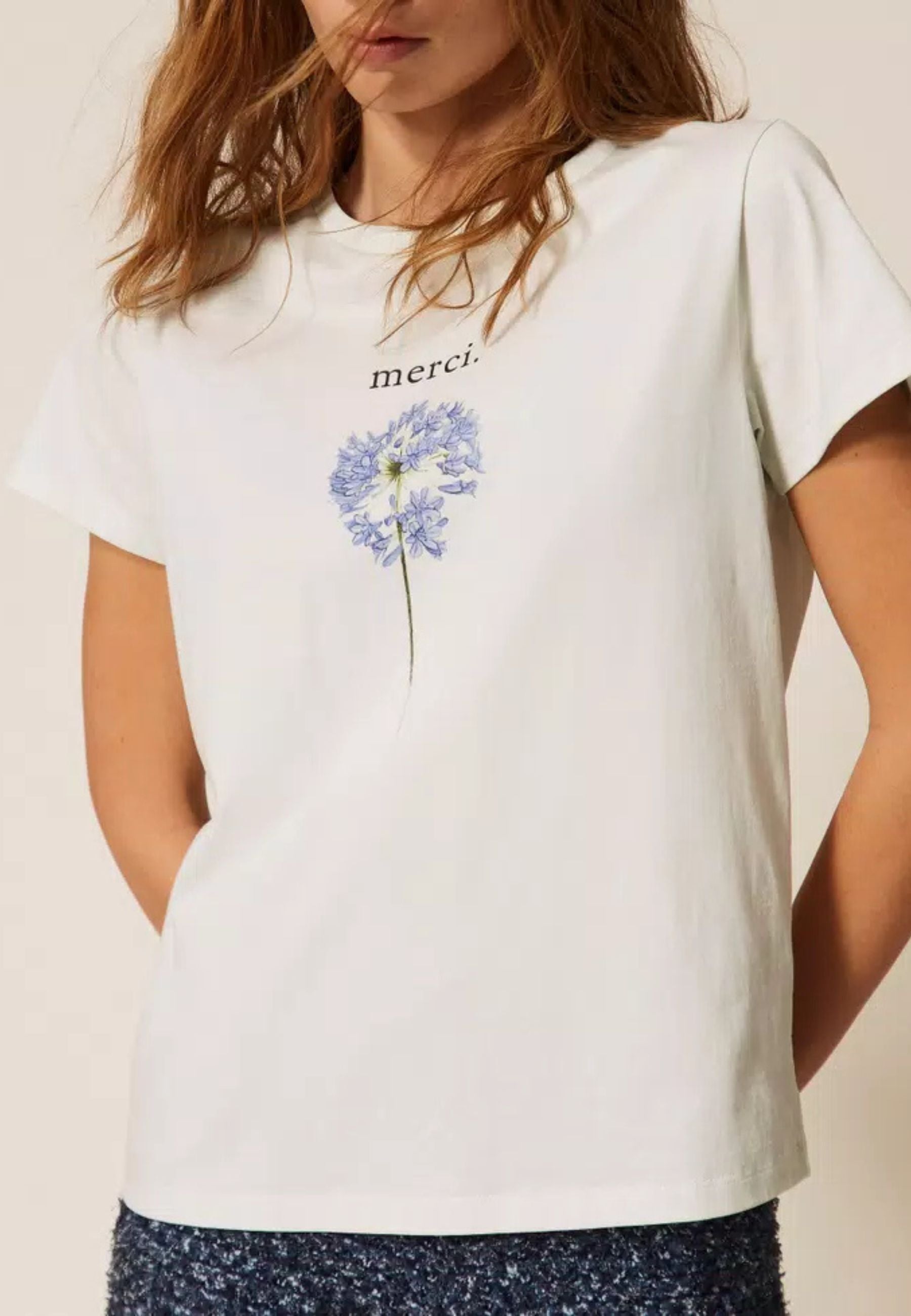 T-shirt regular con stampa Twinset