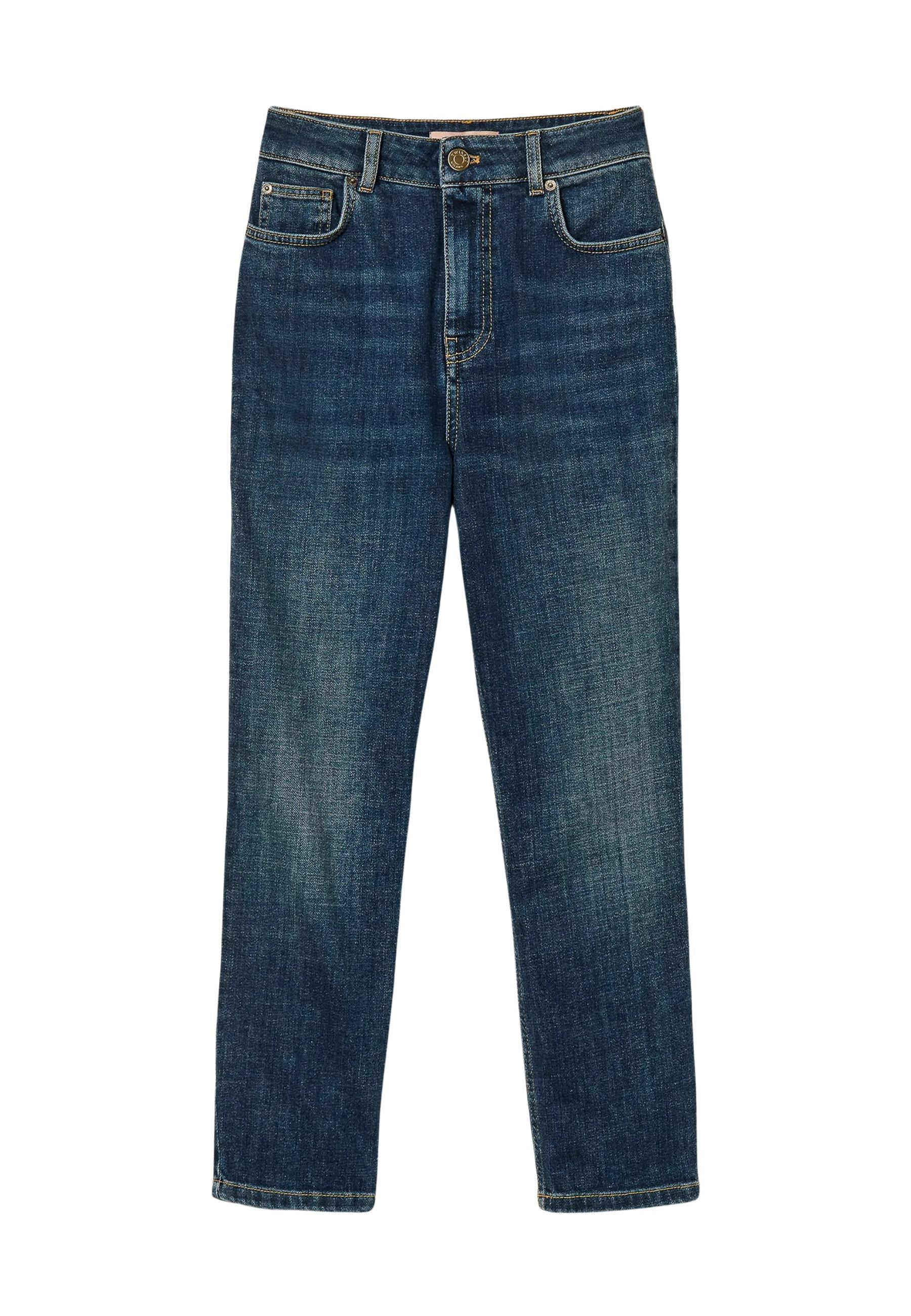 Jeans cropped cinque tasche