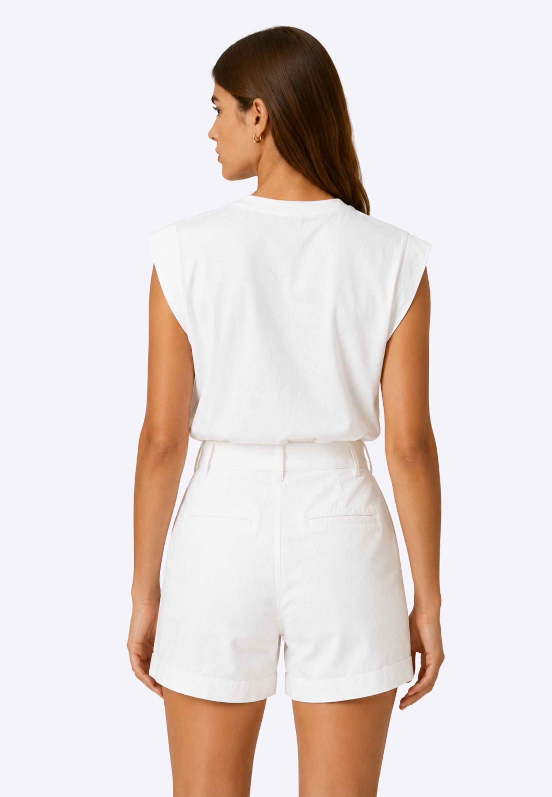 T-shirt con Logo Ricamato e Tasca Decorativa