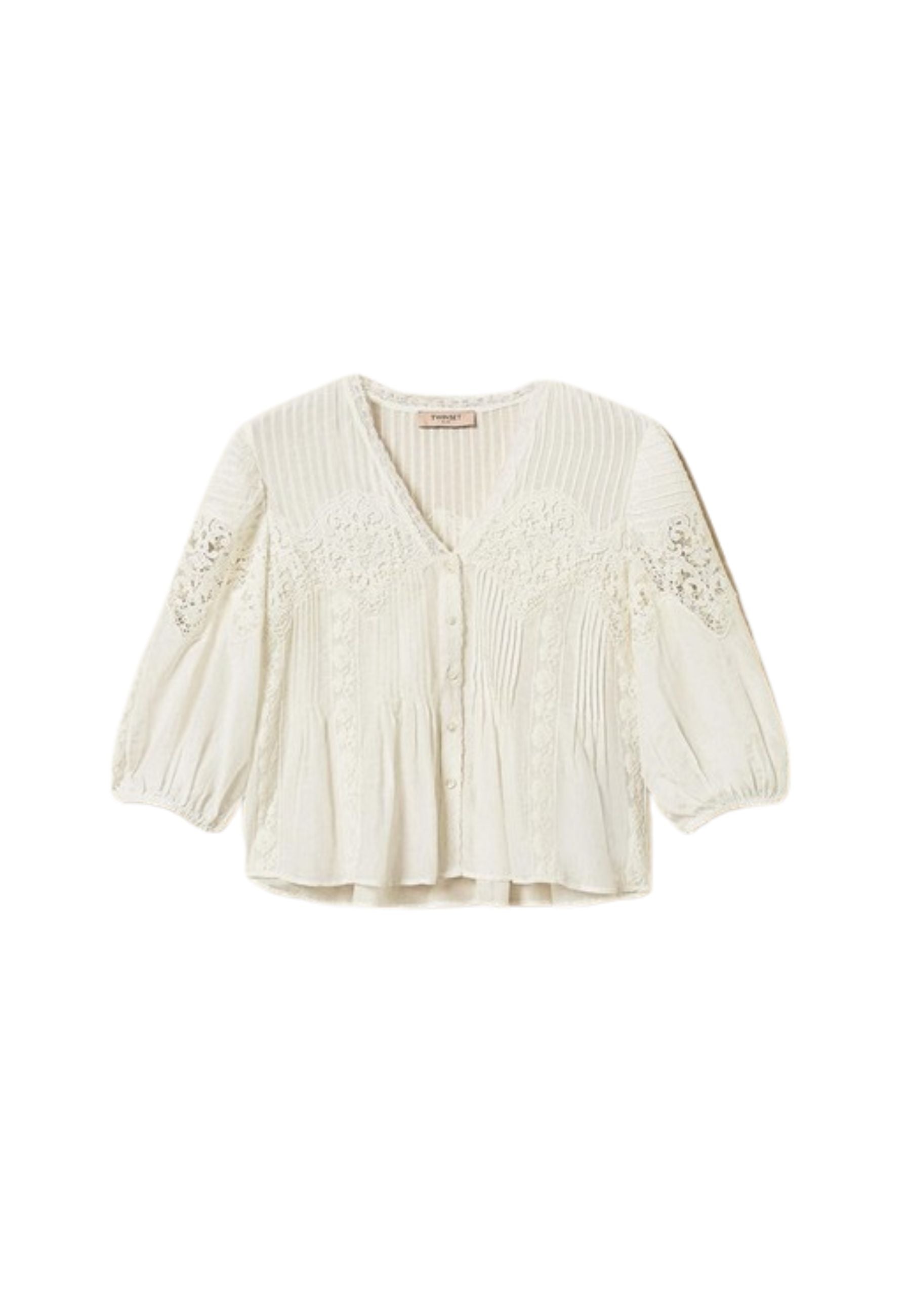 Camicia in mussola di misto seta