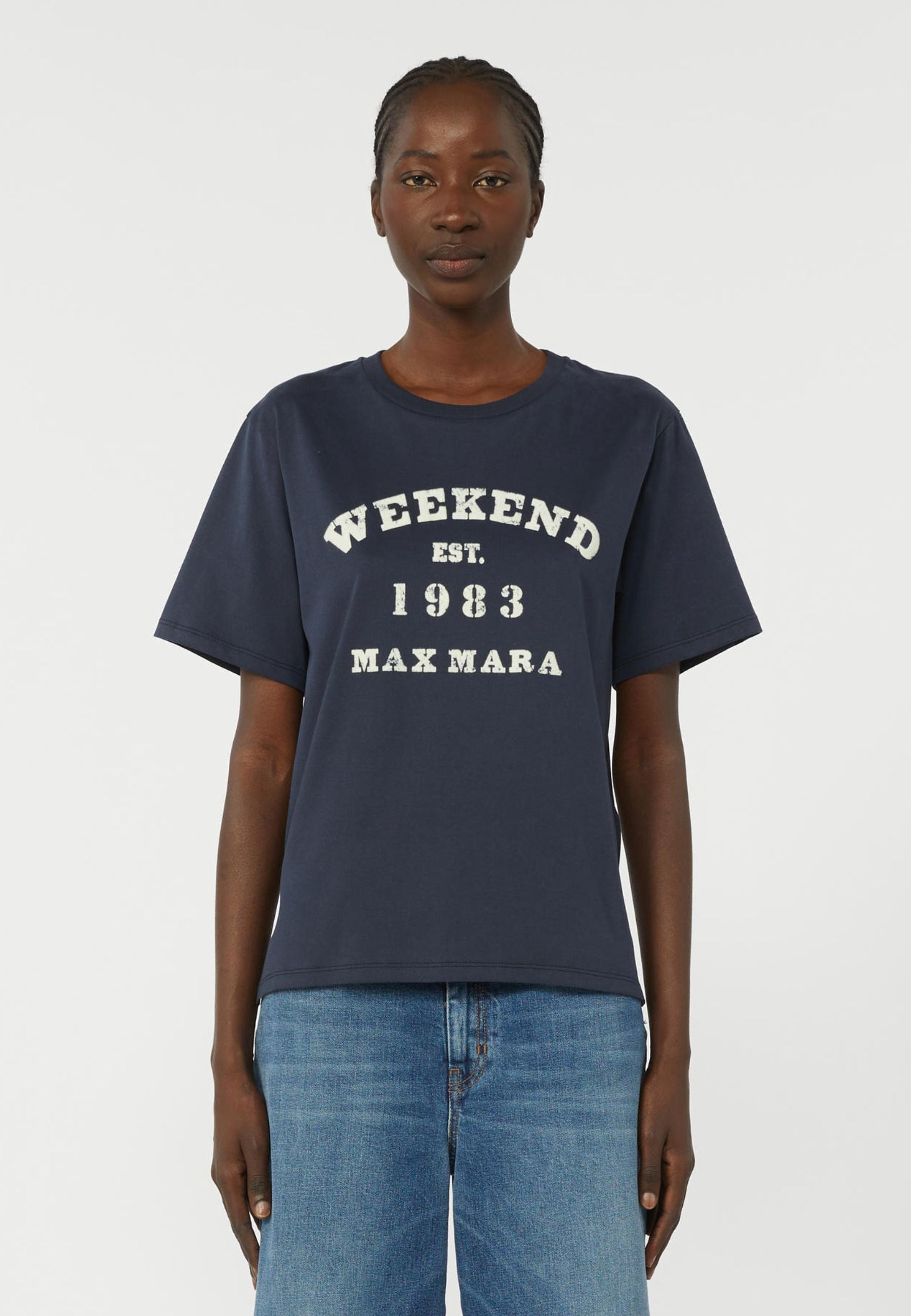 Weekend Max Mara - T-shirt in jersey di cotone con stampa grafica