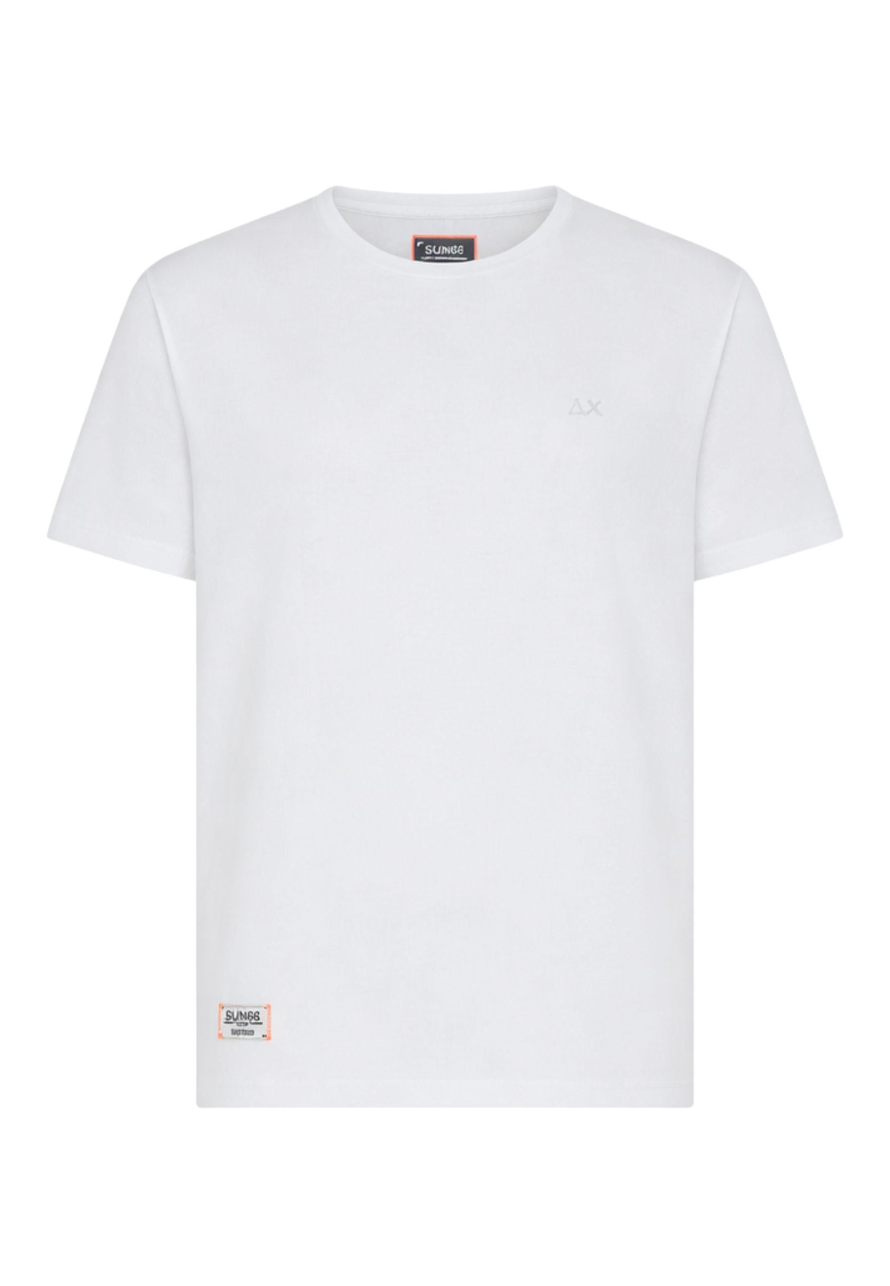 T-shirt in piquet stretch bianco
