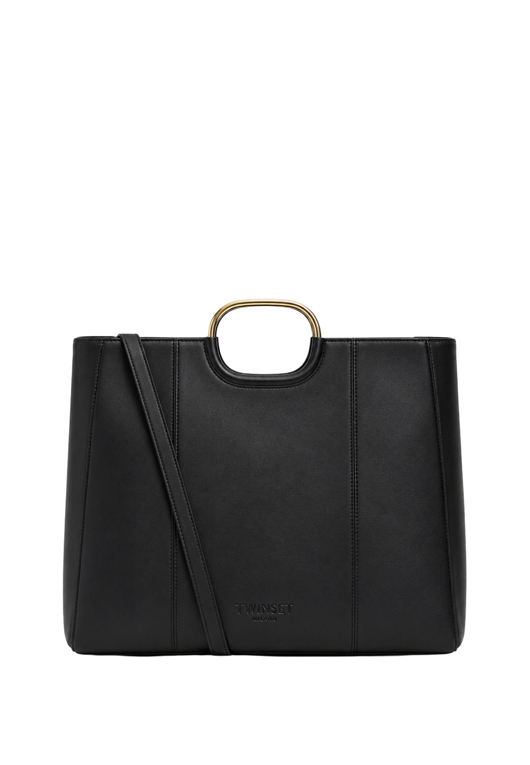 Twinset Milano Genuine Leather Tote Bag