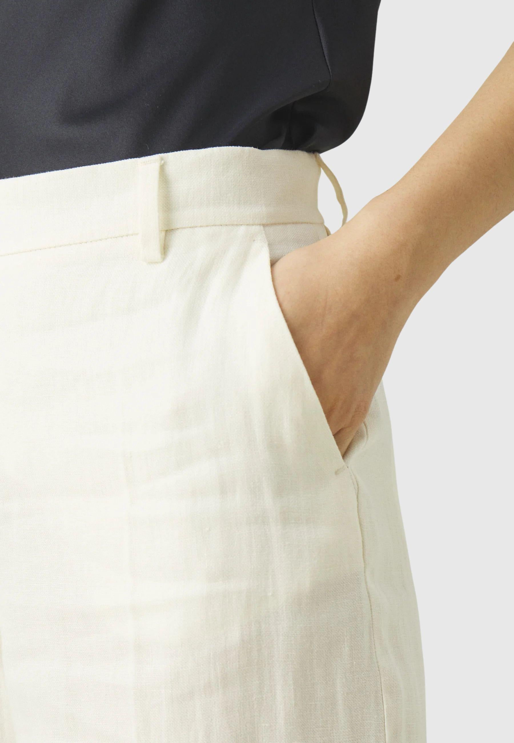 Pantalone in canvas di lino