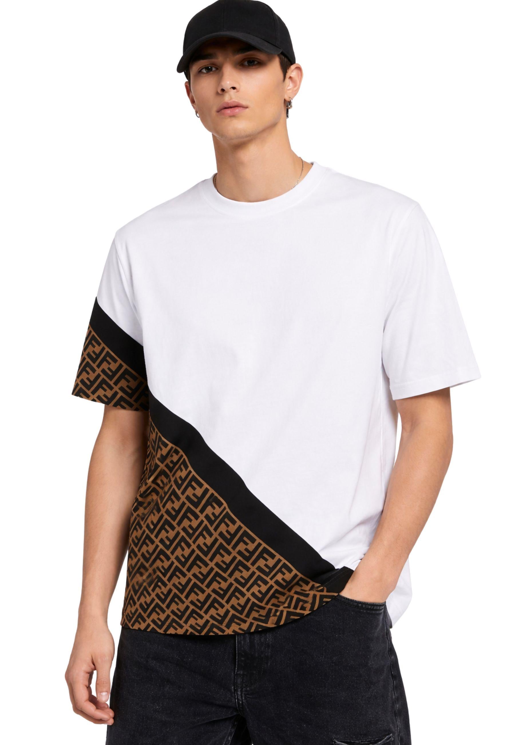 T-shirt Fendi con inserto FF