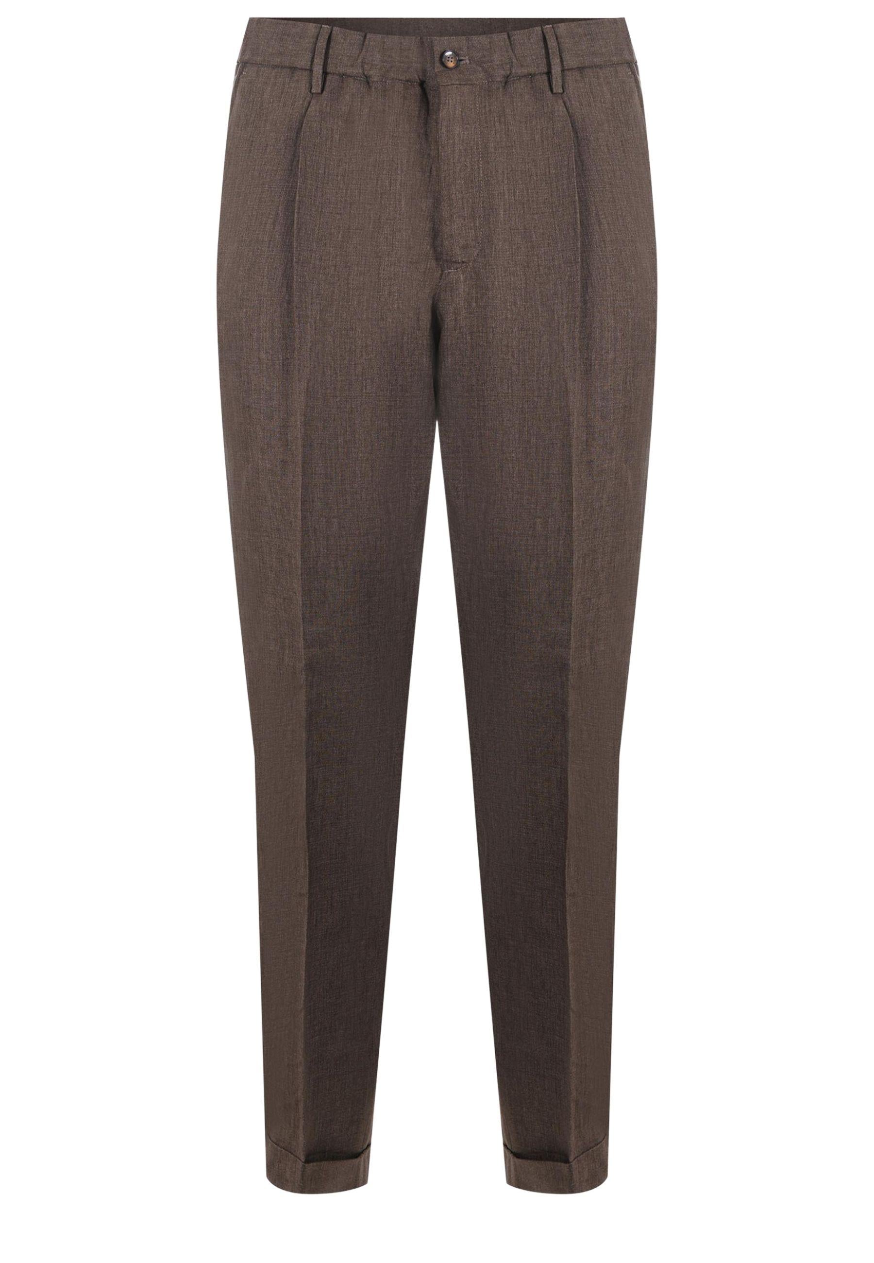 Briglia 1949 pantalone uomo 100% lino marrone