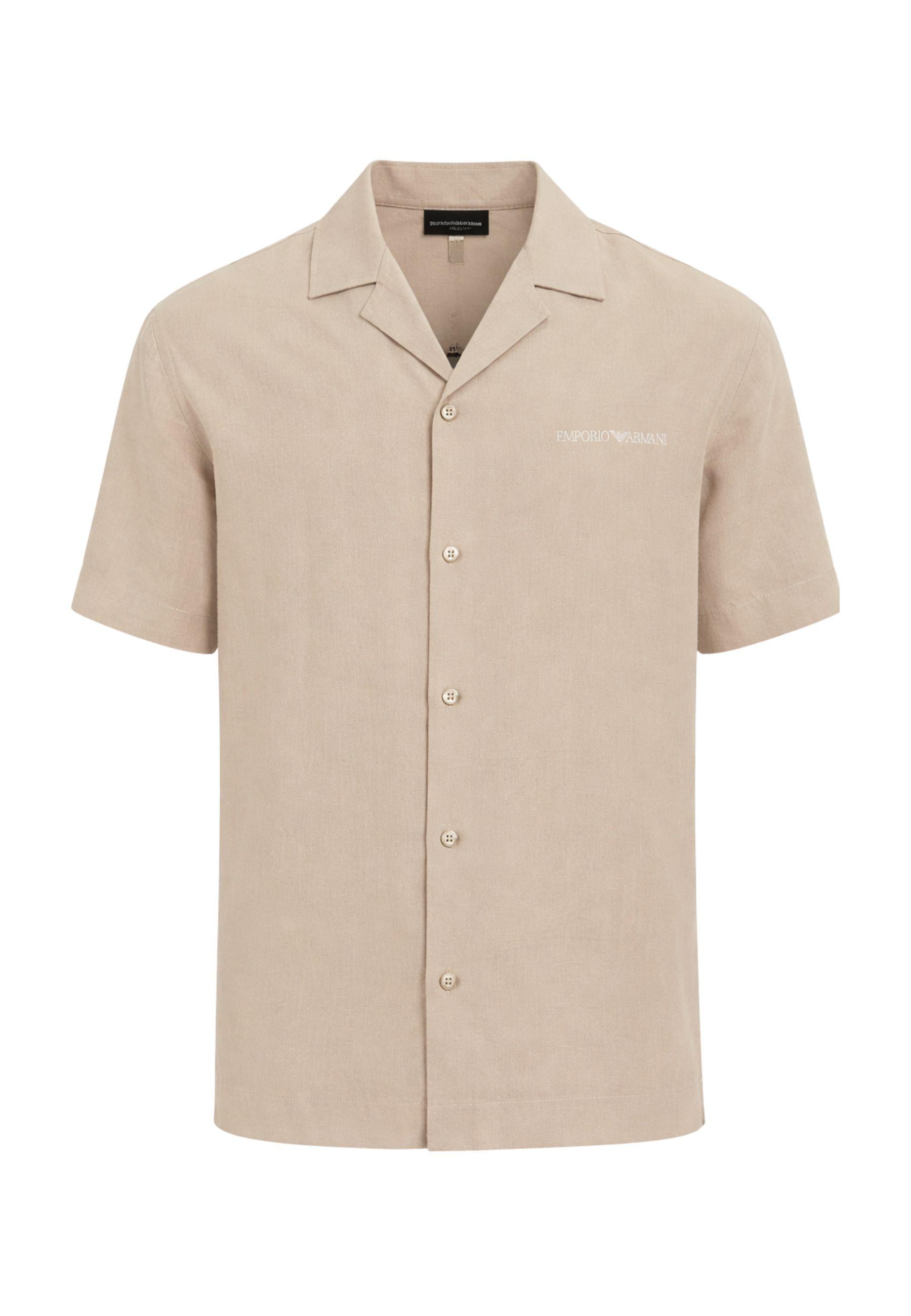 Camicia beachwear in misto lino