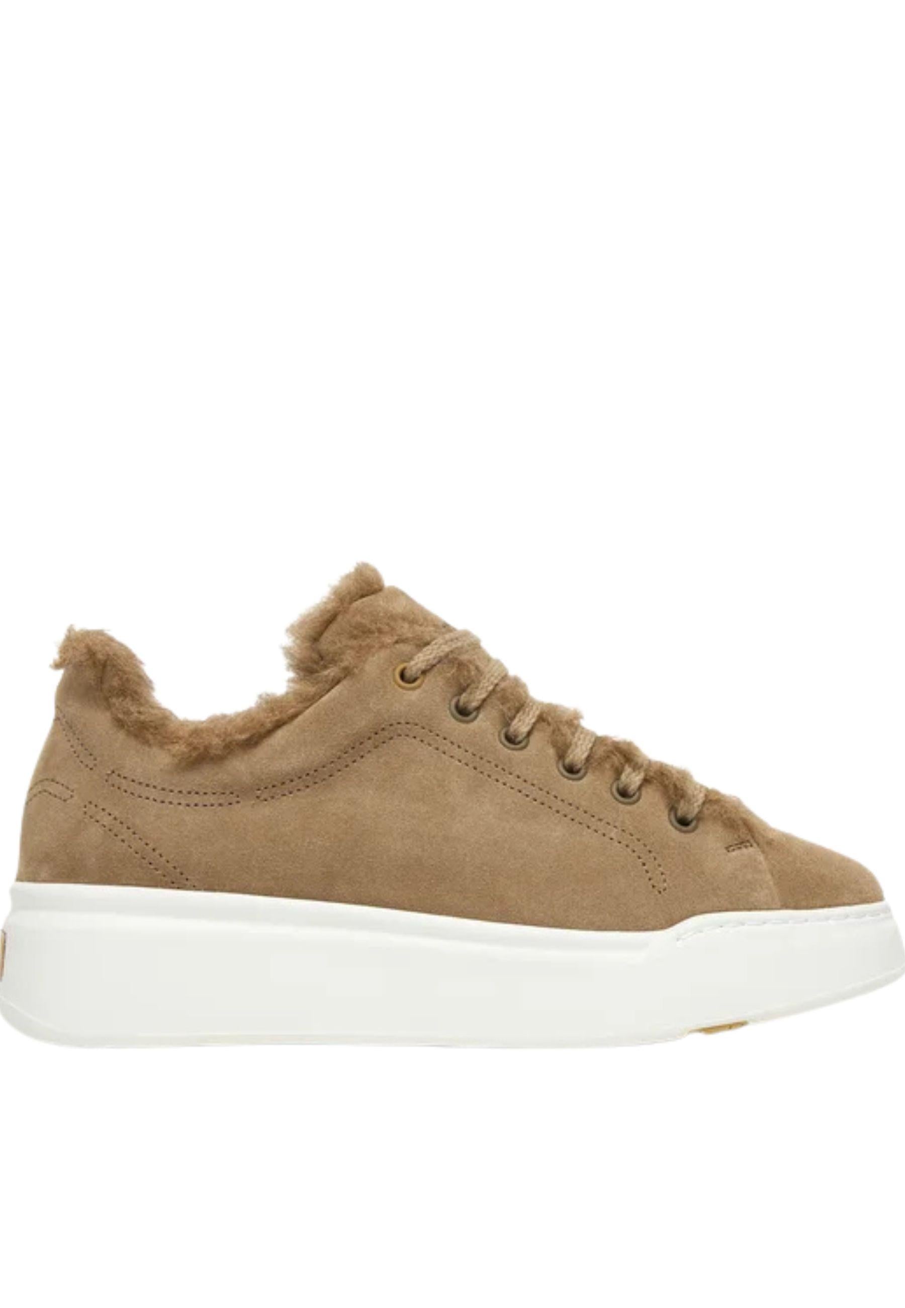 Sneakers Donna in Camoscio con Interno in Pelliccia - Max Mara