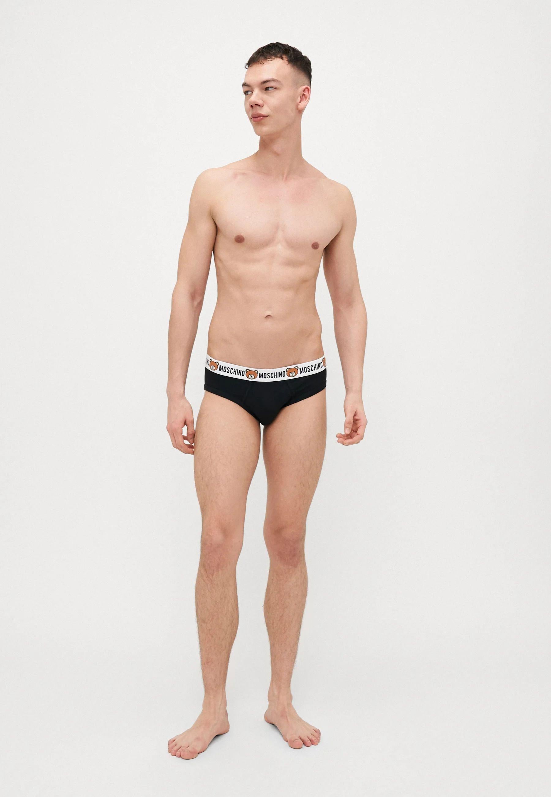 Set 2 Slip Uomo in Jersey con Elastico Teddy Logo