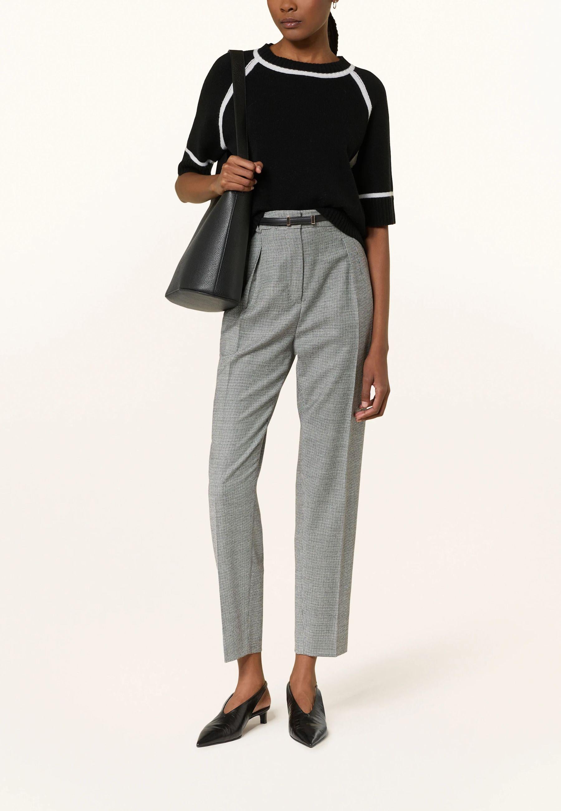 Max Mara Studio Pantaloni Donna Rania in flanella di lana stretch