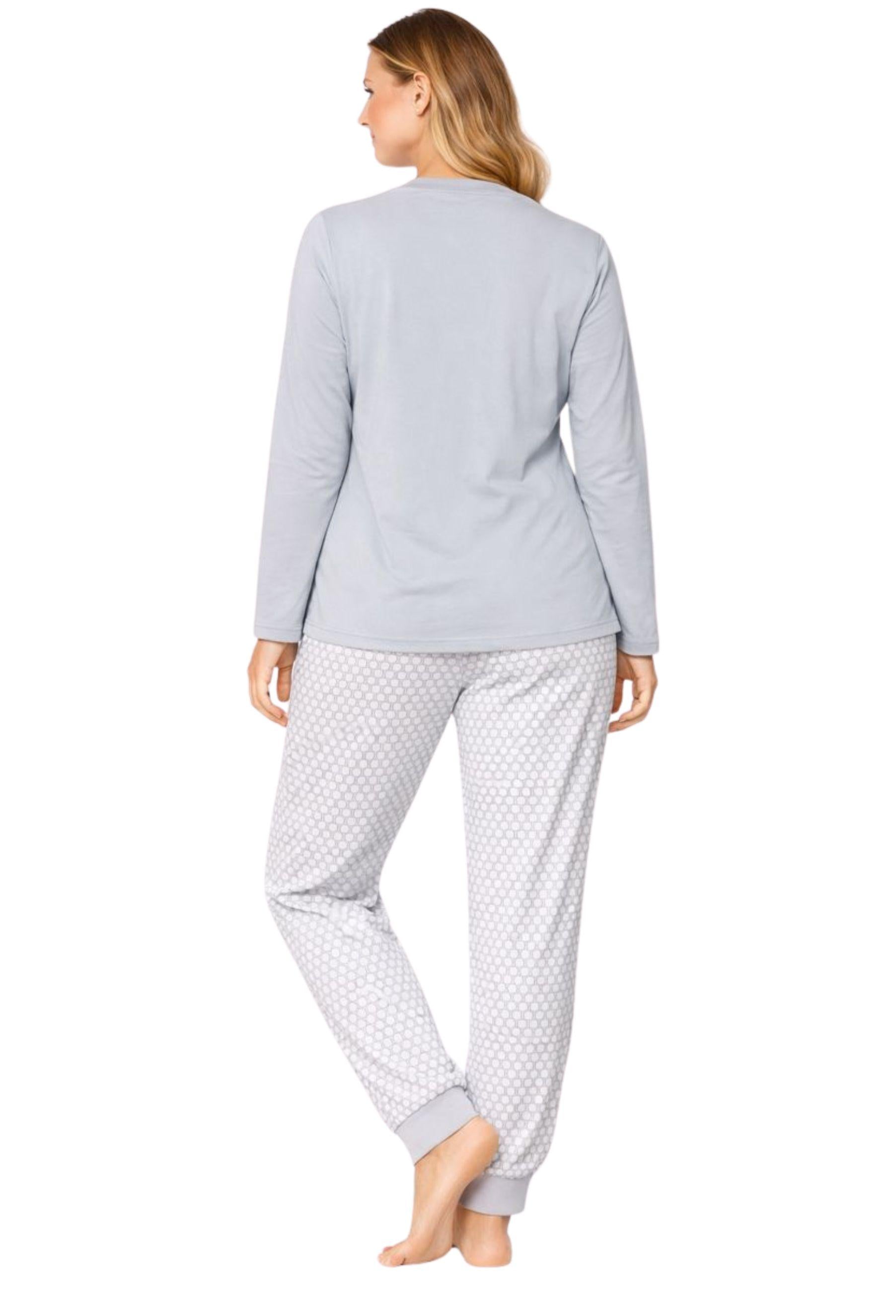 Pigiama donna in cotone caldo con serafino
