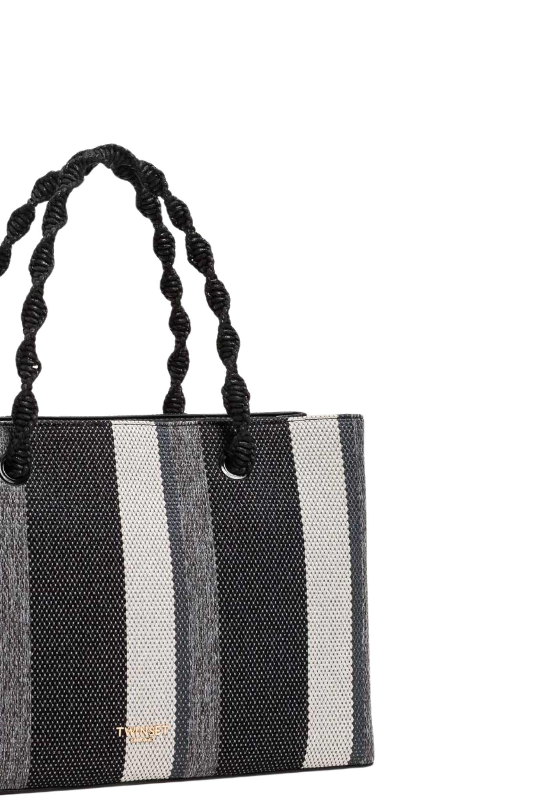 Borsa Tote a righe