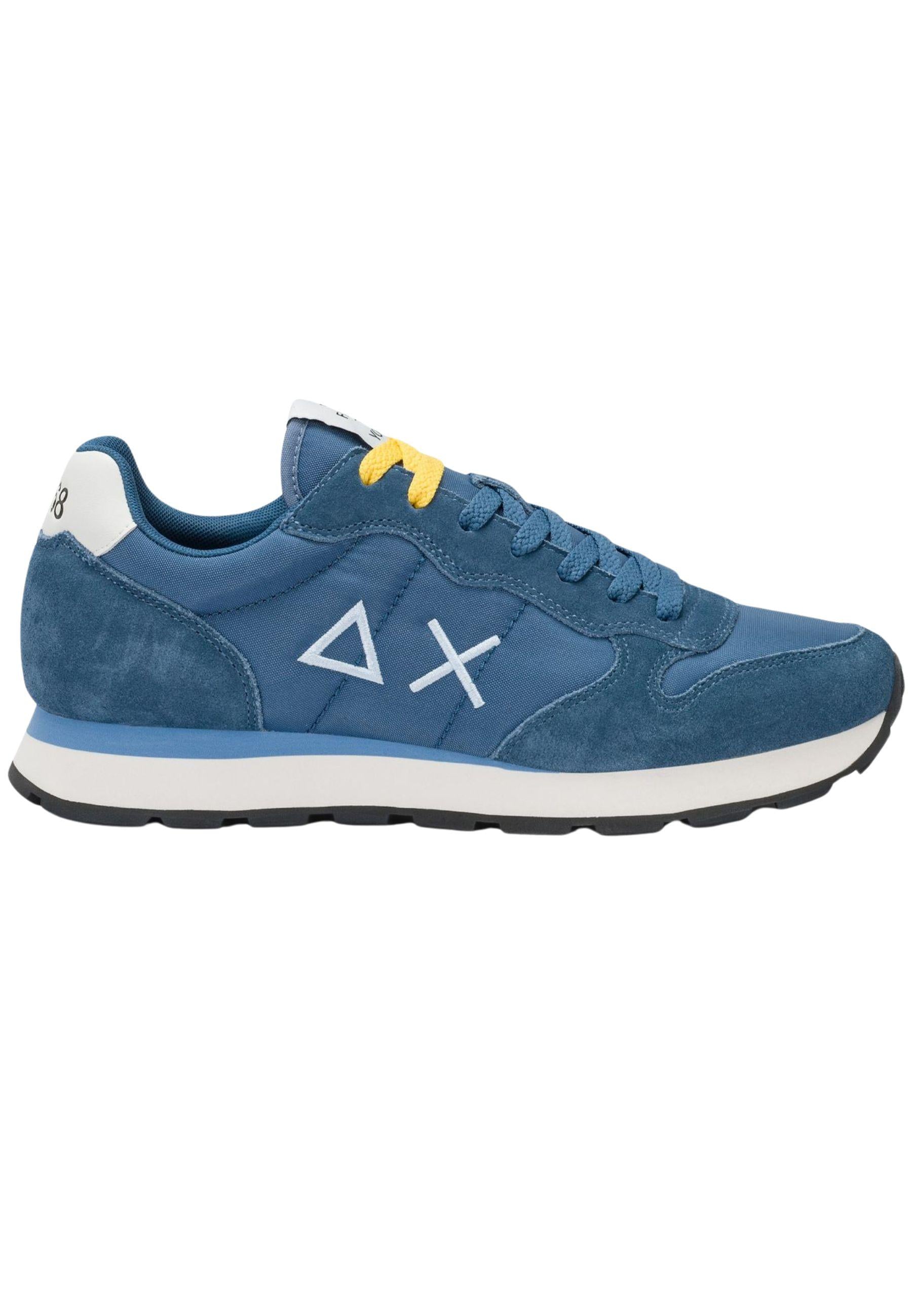 Sneaker Tom in nylon e suede blu avio scuro - SUN68