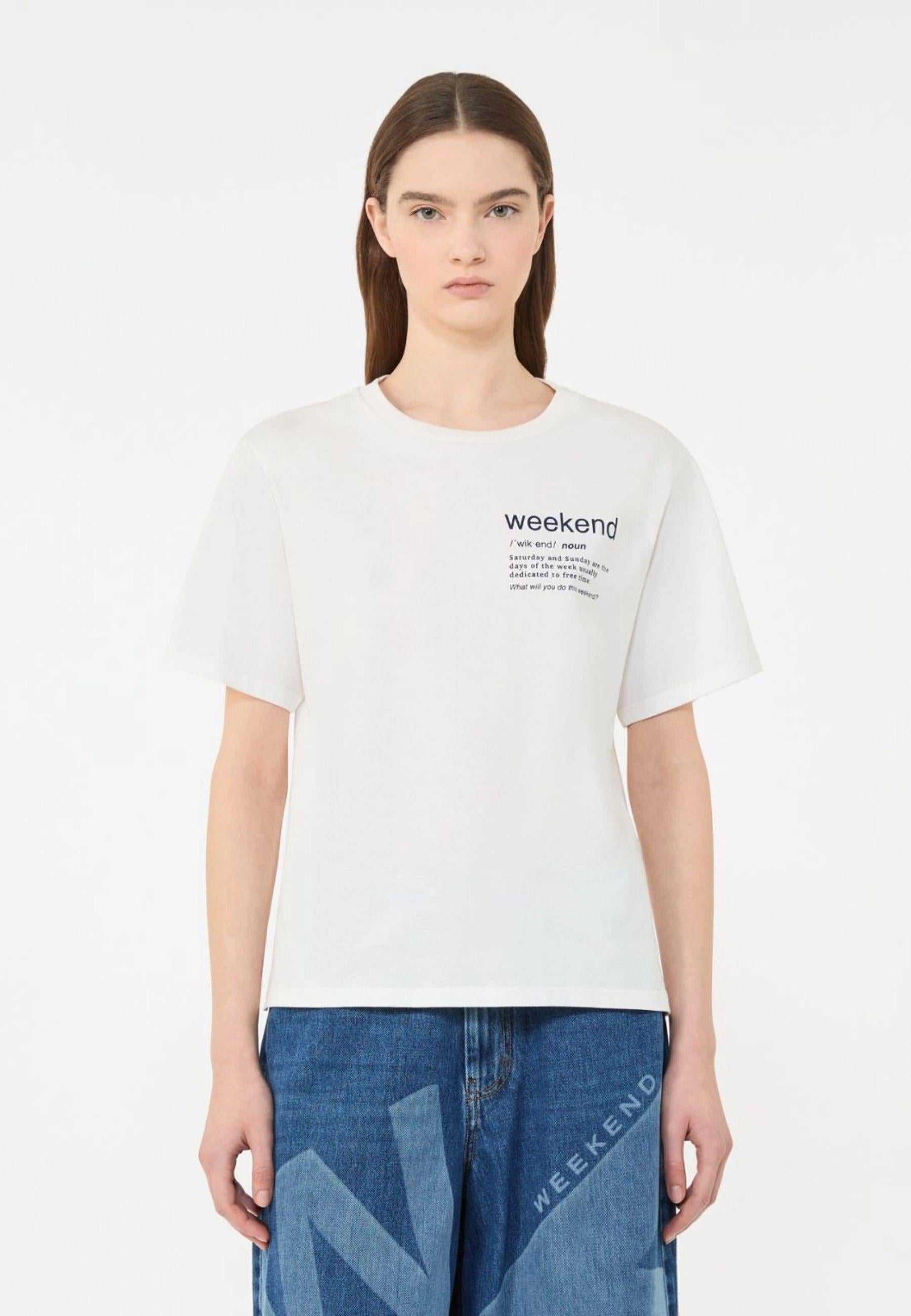 T-shirt in Cotone Biologico con Stampa Grafica