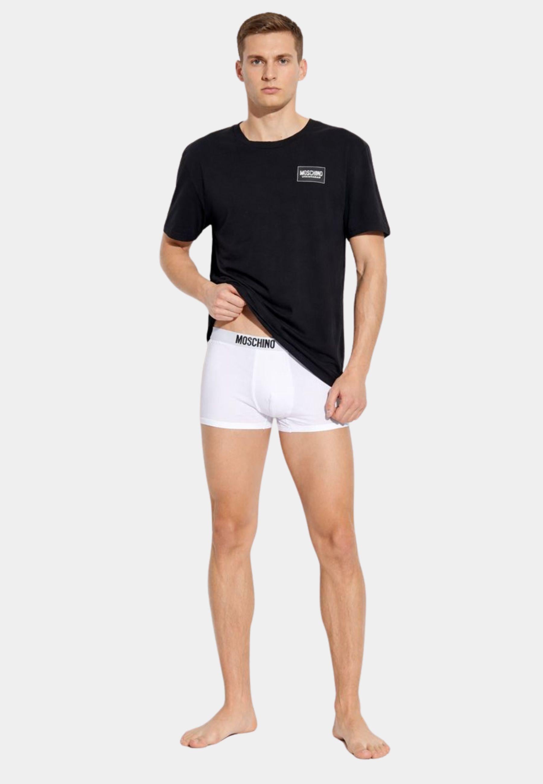 Bi-Pack T-shirt Moschino in 100% cotone