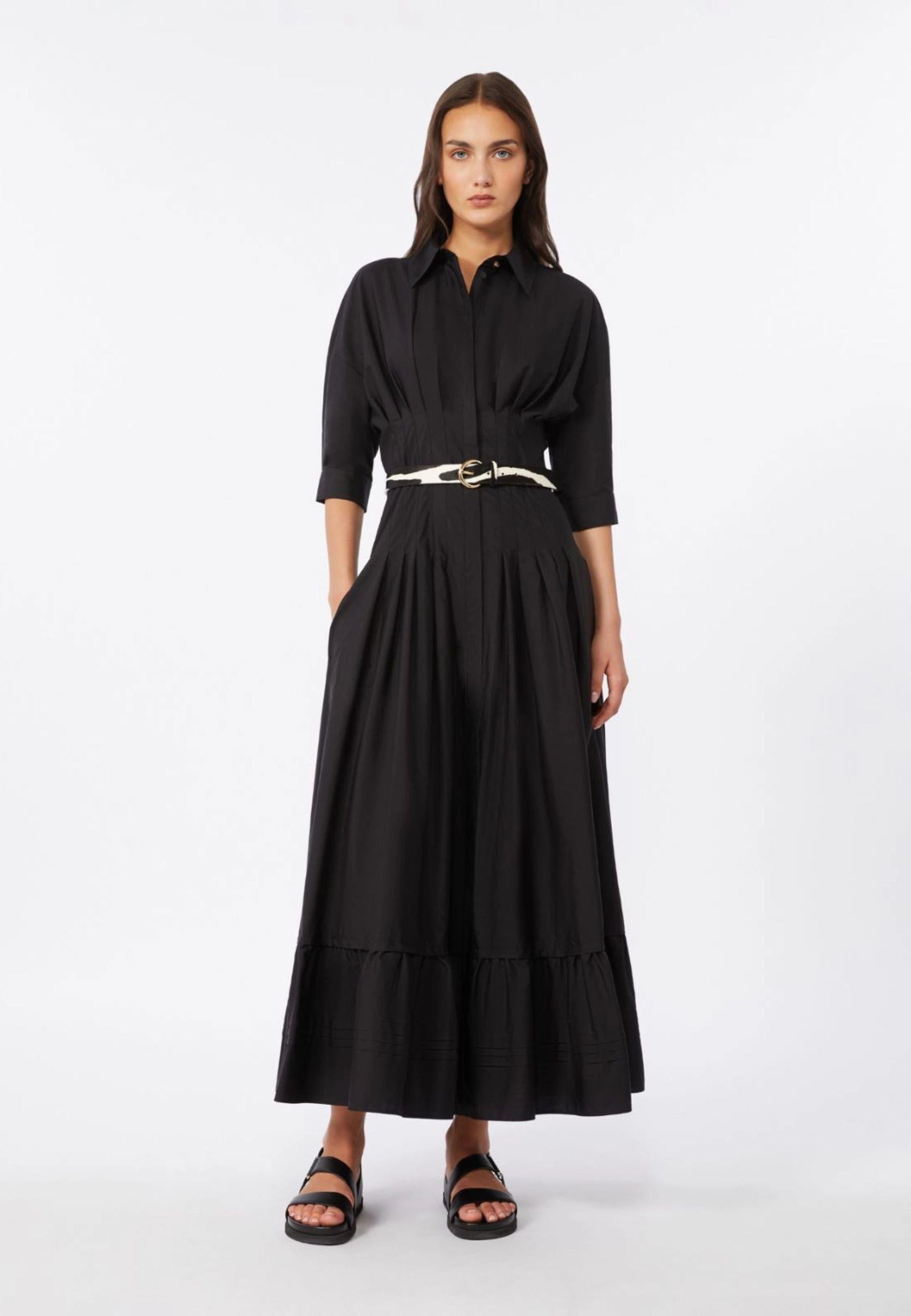 Max Mara Studio - Abito lungo in popeline di cotone