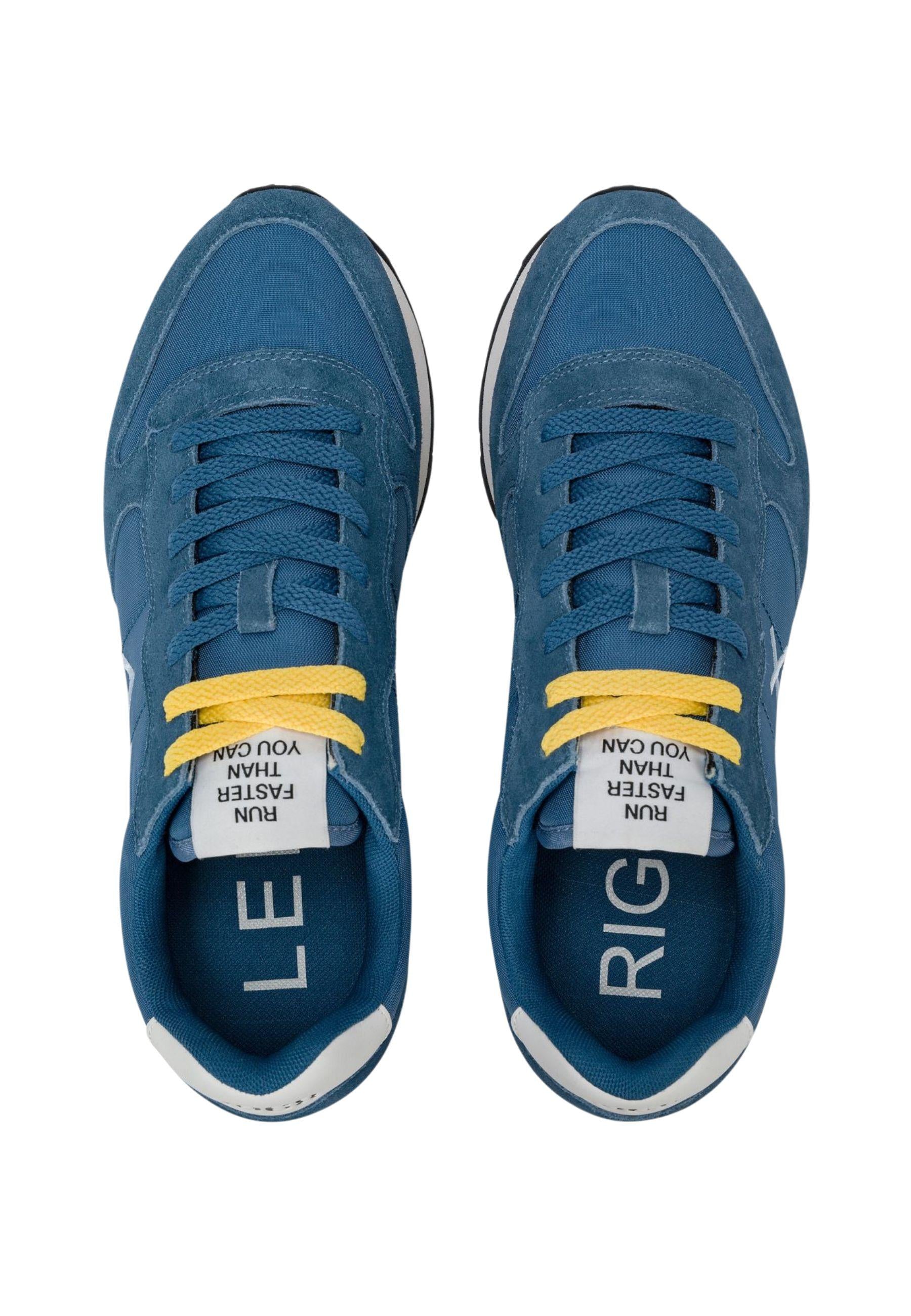 Sneaker Tom in nylon e suede blu avio scuro - SUN68