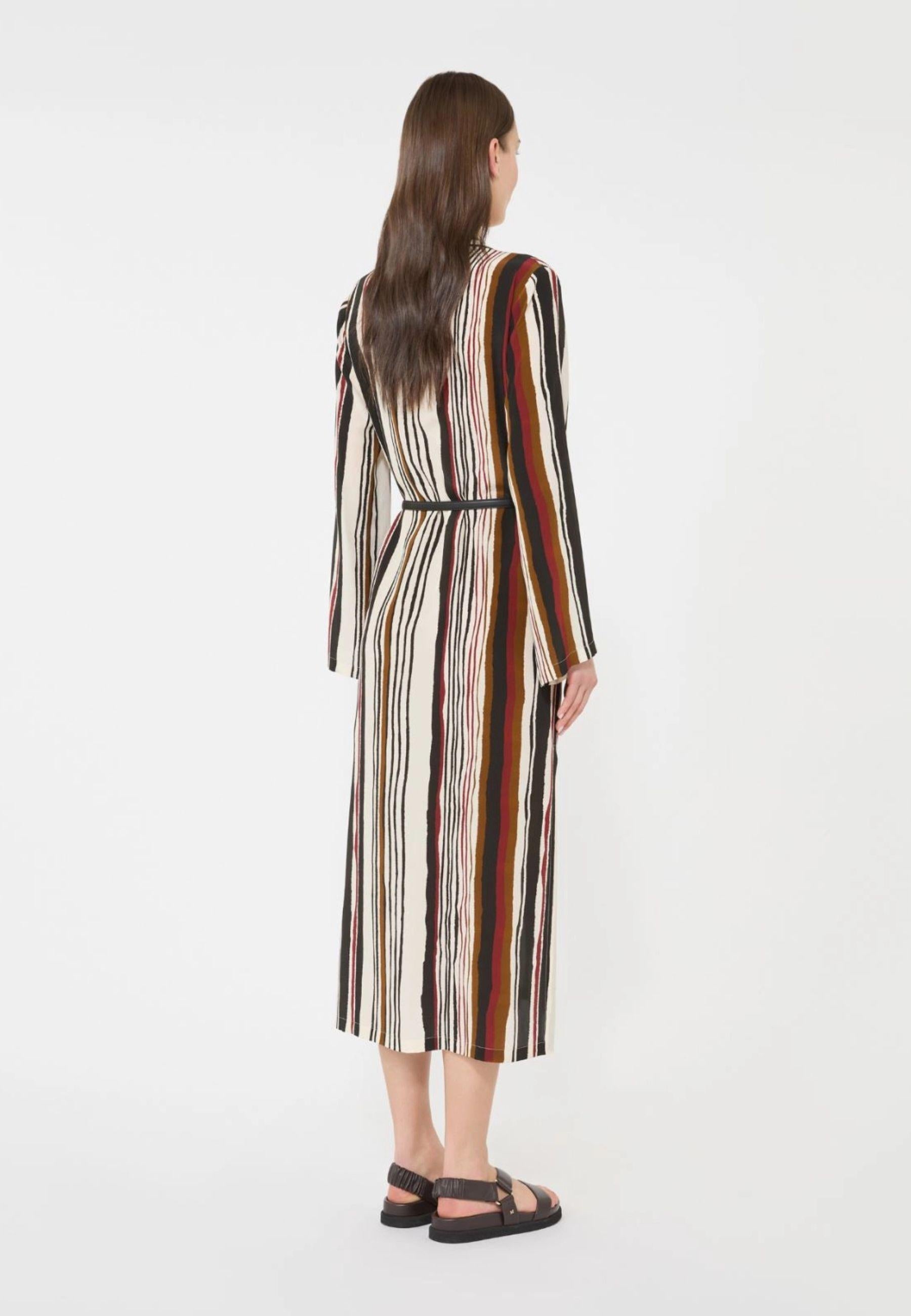 Max Mara Studio - Abito caftano in seta stampata