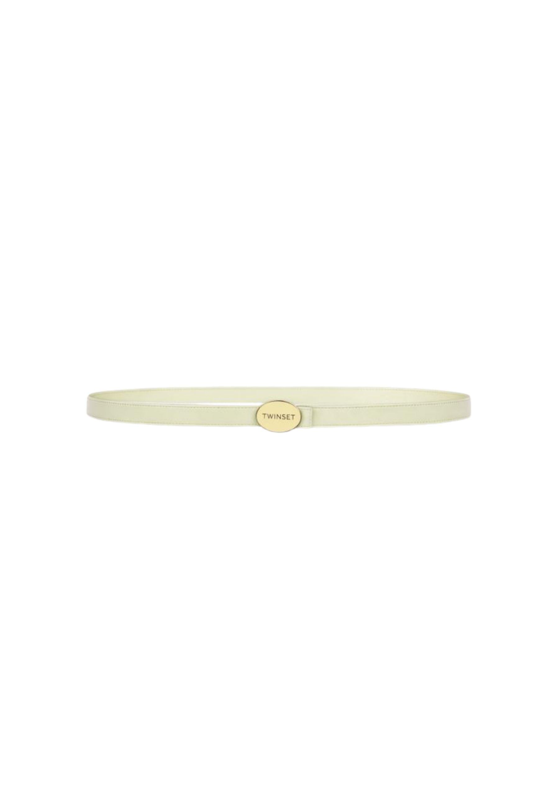 Cintura Twinset in pelle - Verde chiaro