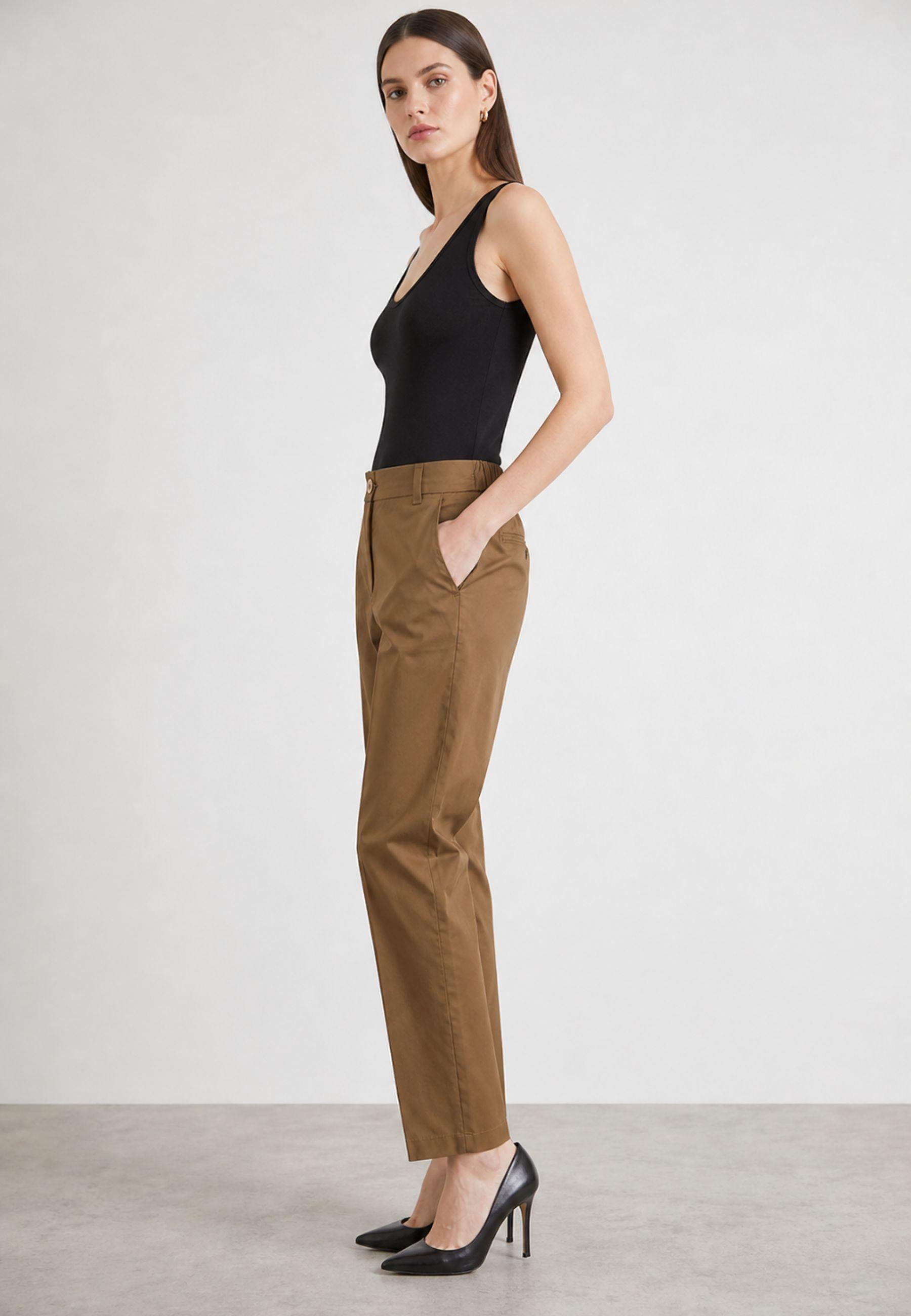 iBlues - Pantaloni in Popeline Misto Cotone