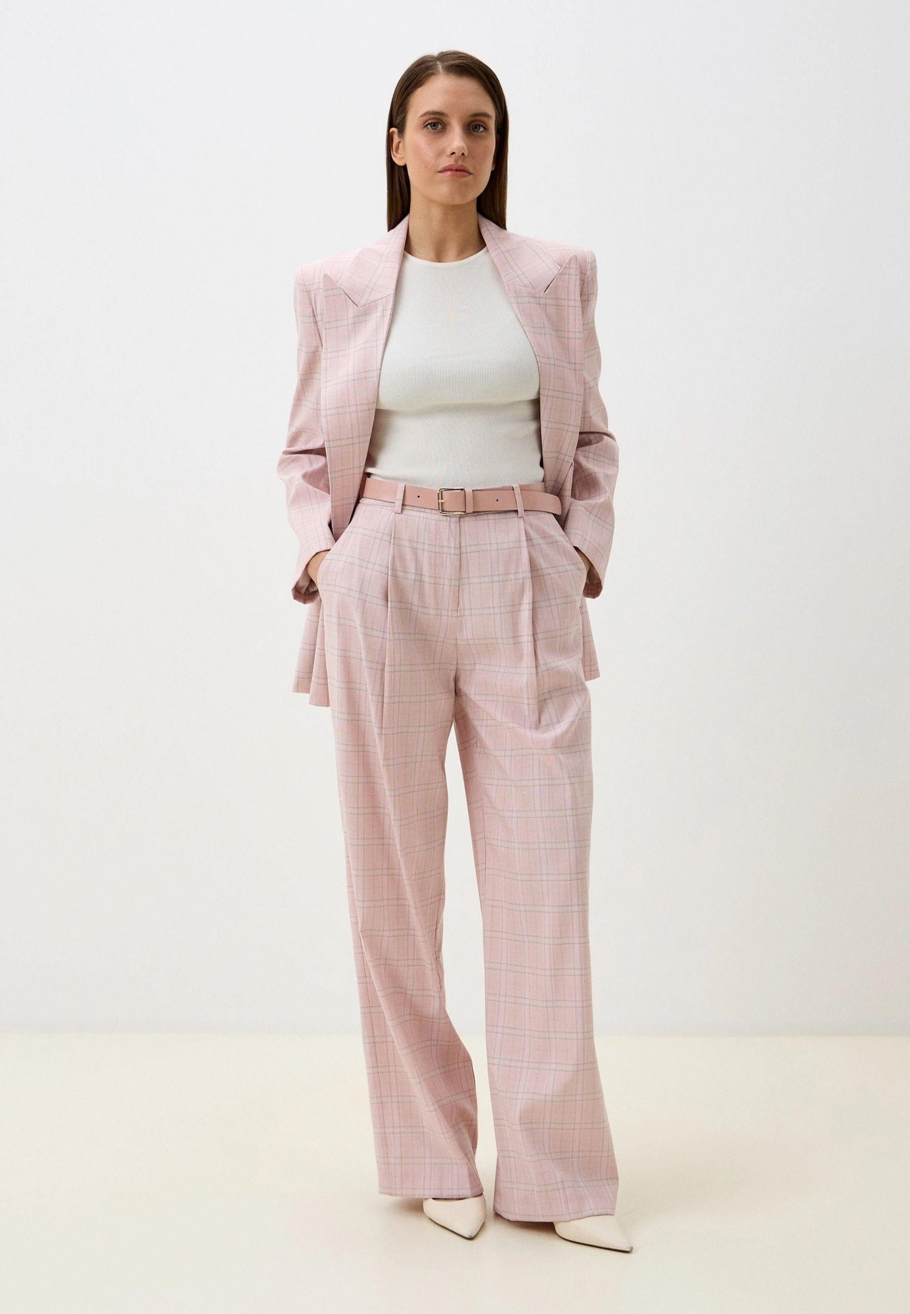 Pantalone Imperial a quadri rosa