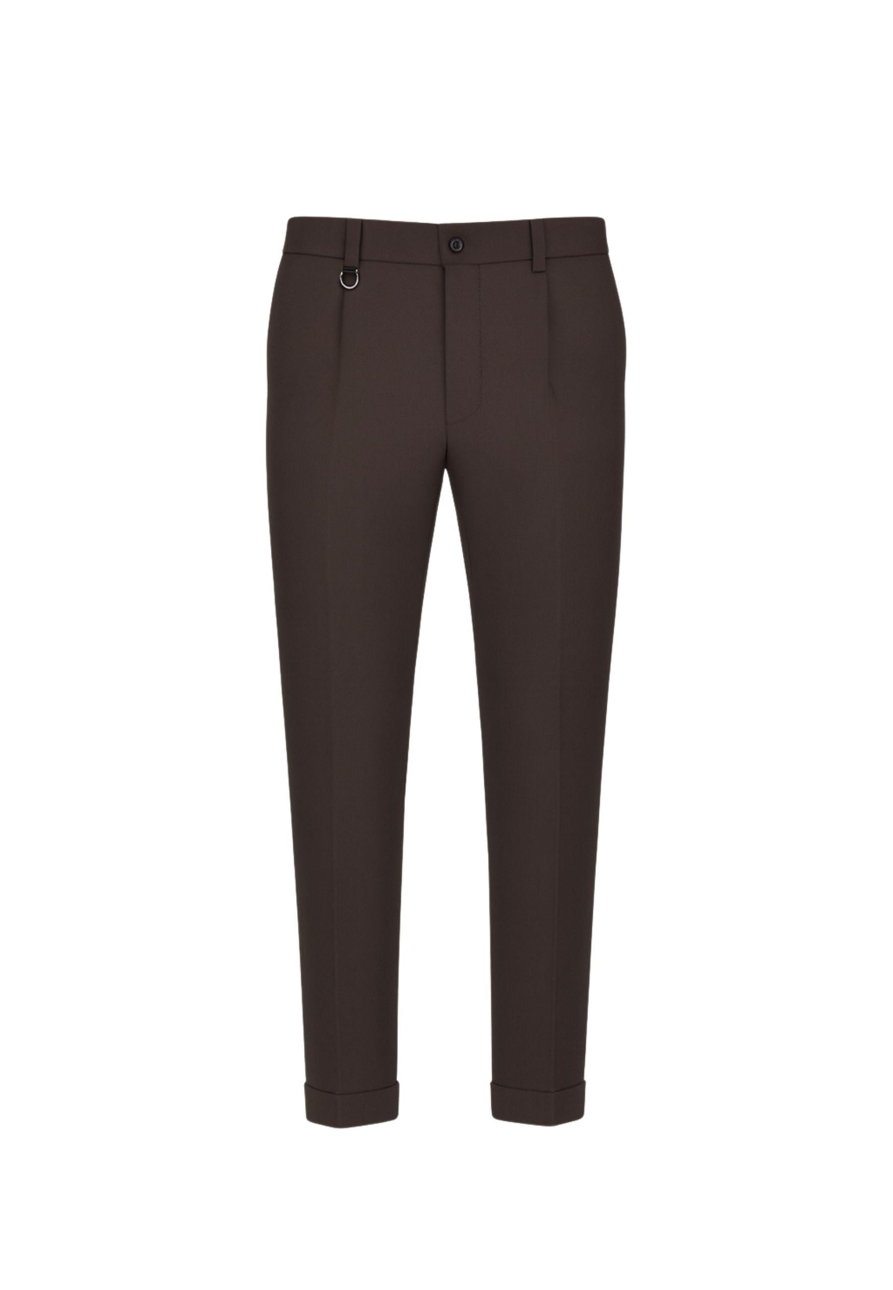 Pantalone "Duomo" in flanella<BR/>